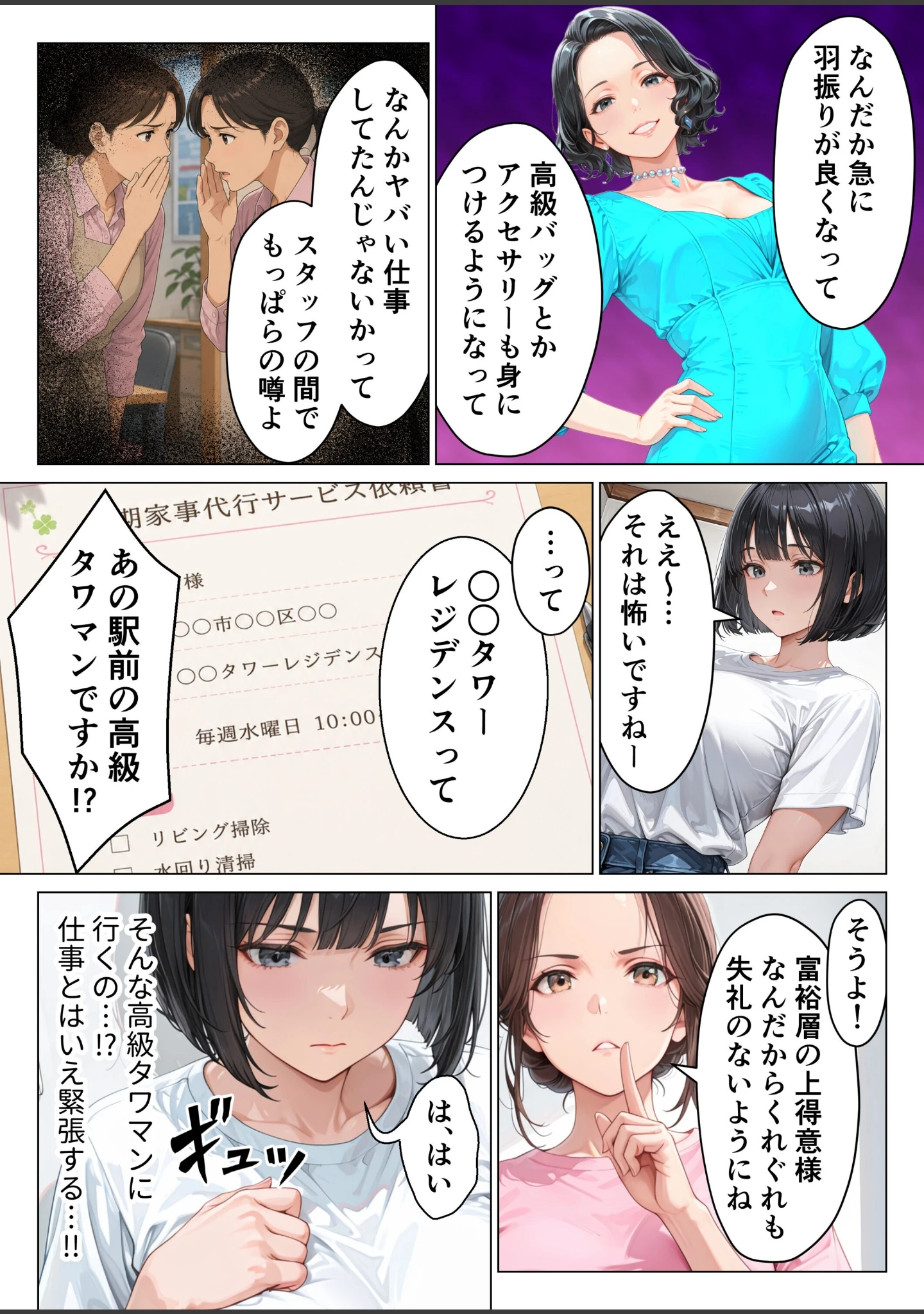 「家事代行のパート主婦が金で買えたので熟れた肉体を開発して俺専用中出し肉便器にした話【モザイク版】」（りんごパイ） 試し読み 6ページ目