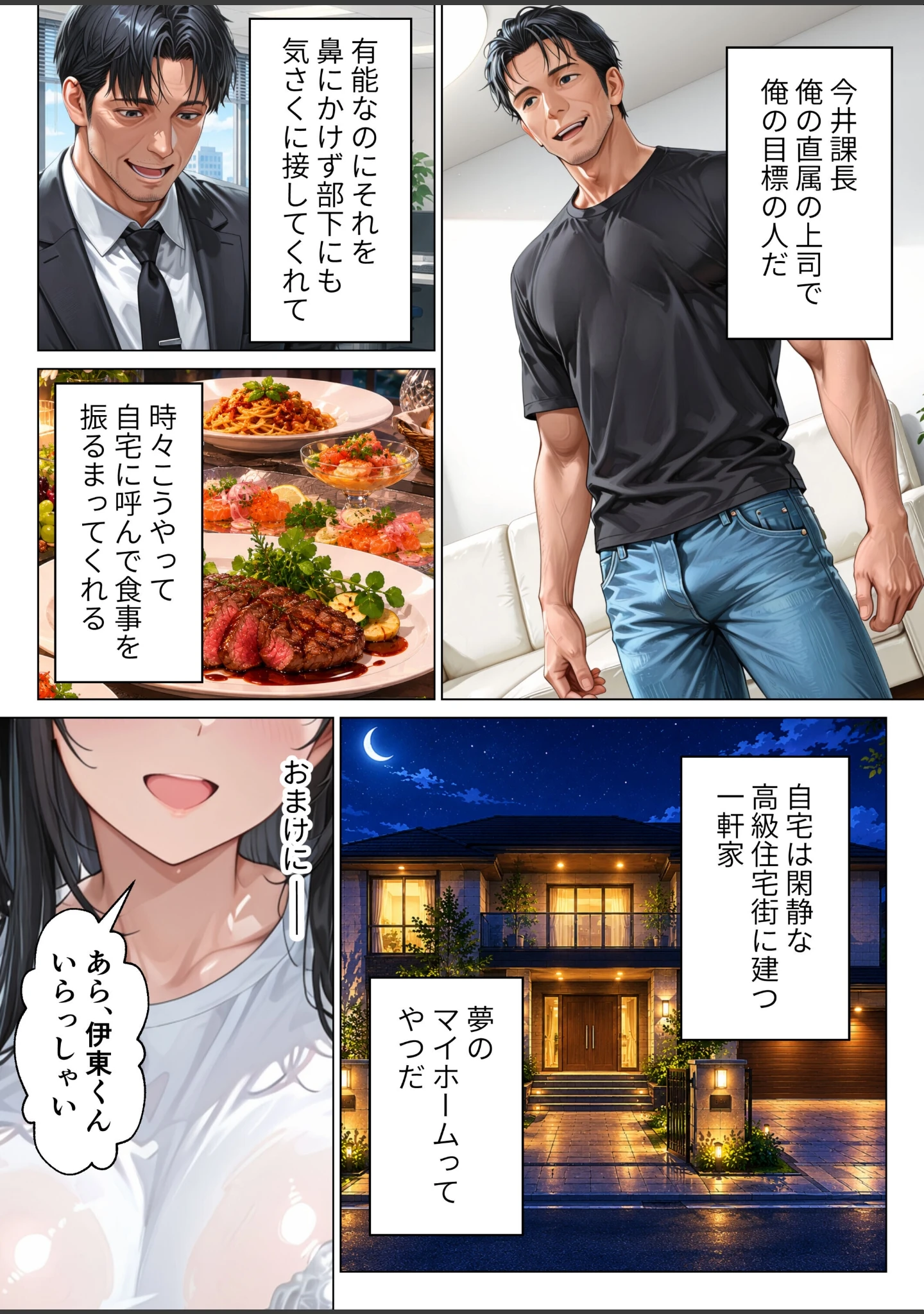 「昇進を賭けて種なし上司の清楚妻と本気で種付けセックスします！【モザイク版】」（りんごパイ） 試し読み 3ページ目