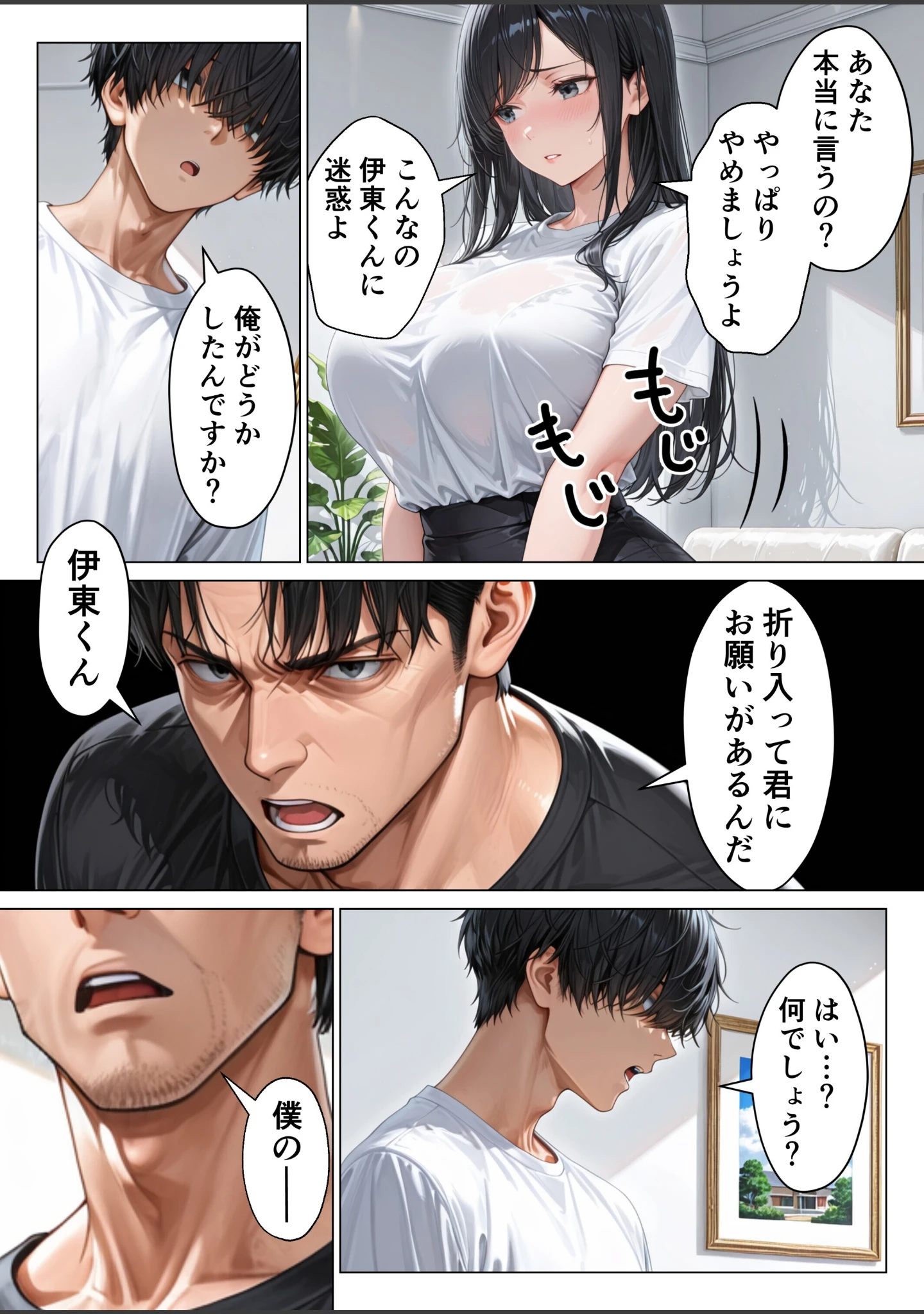 「昇進を賭けて種なし上司の清楚妻と本気で種付けセックスします！【モザイク版】」（りんごパイ） 試し読み 8ページ目