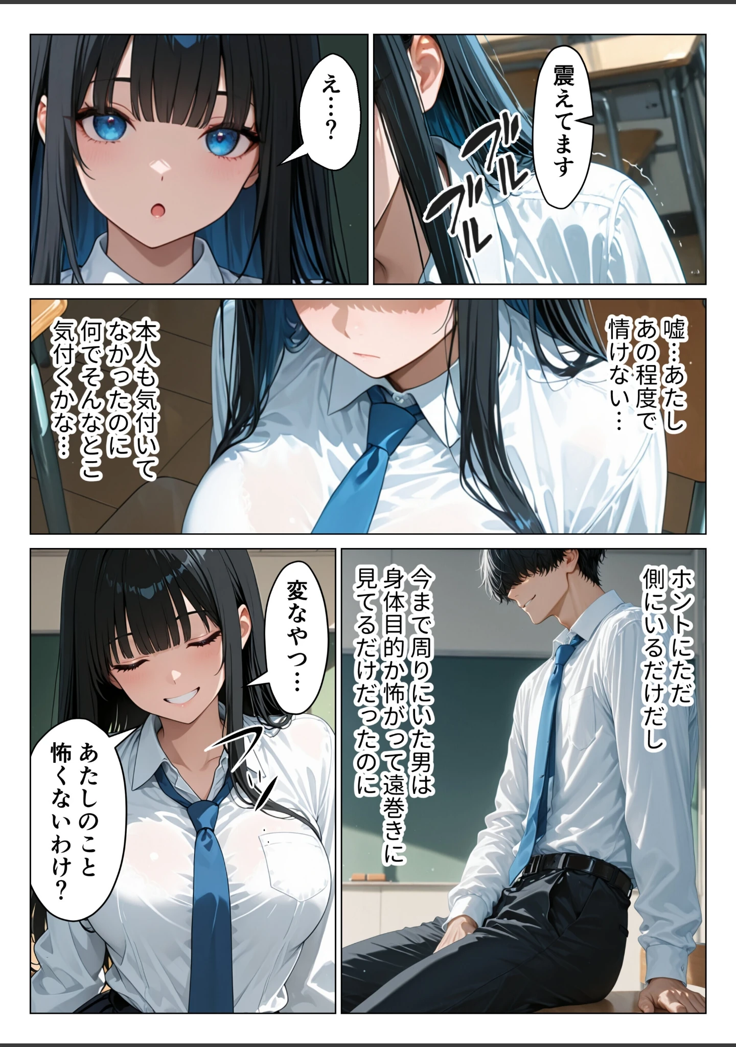 「クールギャルにデカチン貸したら性欲むき出し本気セックスに発展した話【モザイク版】」（りんごパイ） 試し読み 9ページ目