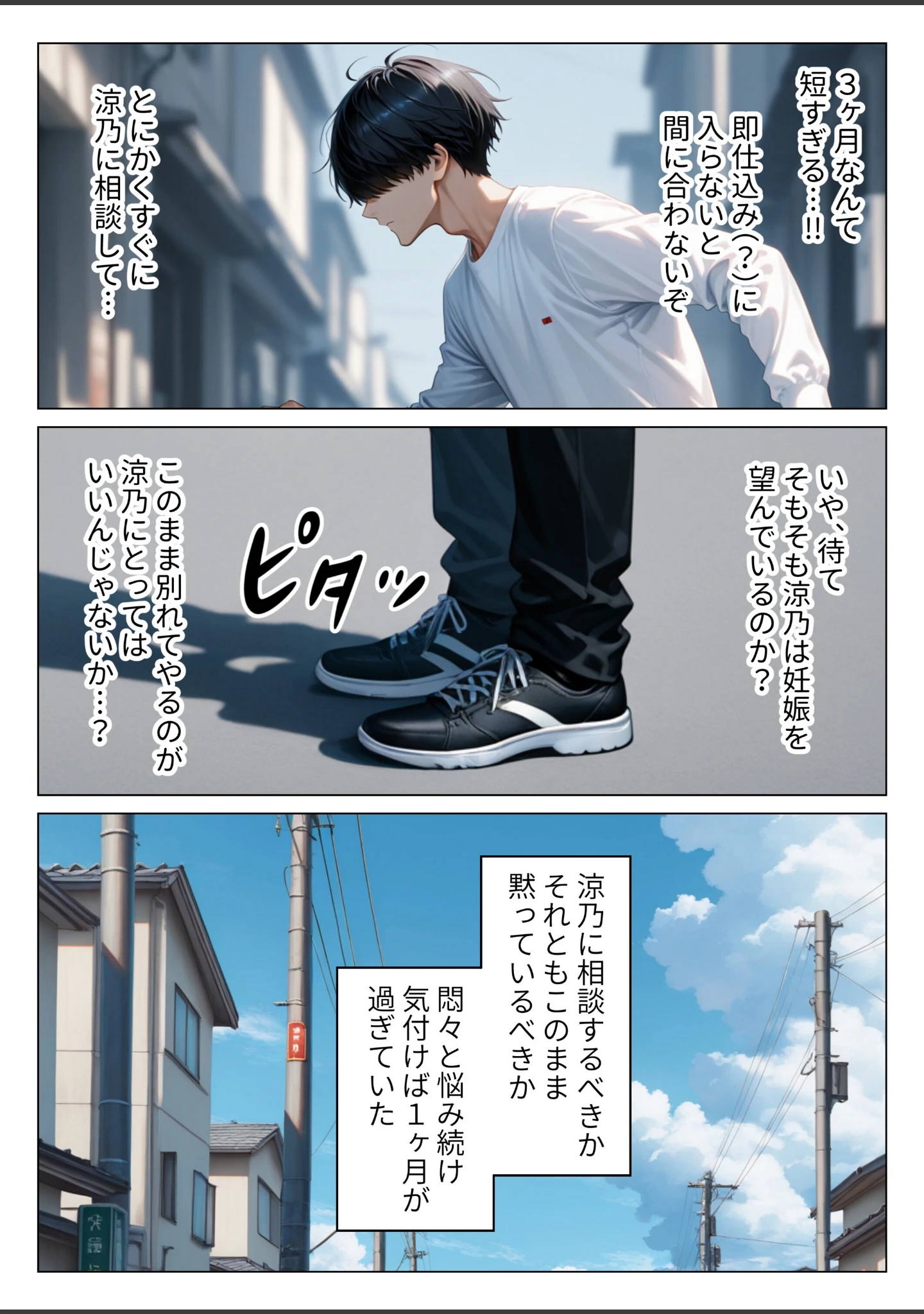 「絶対に笑わない僕のクール妻を全力で孕ませる話【モザイク版】」（りんごパイ） 試し読み 11ページ目
