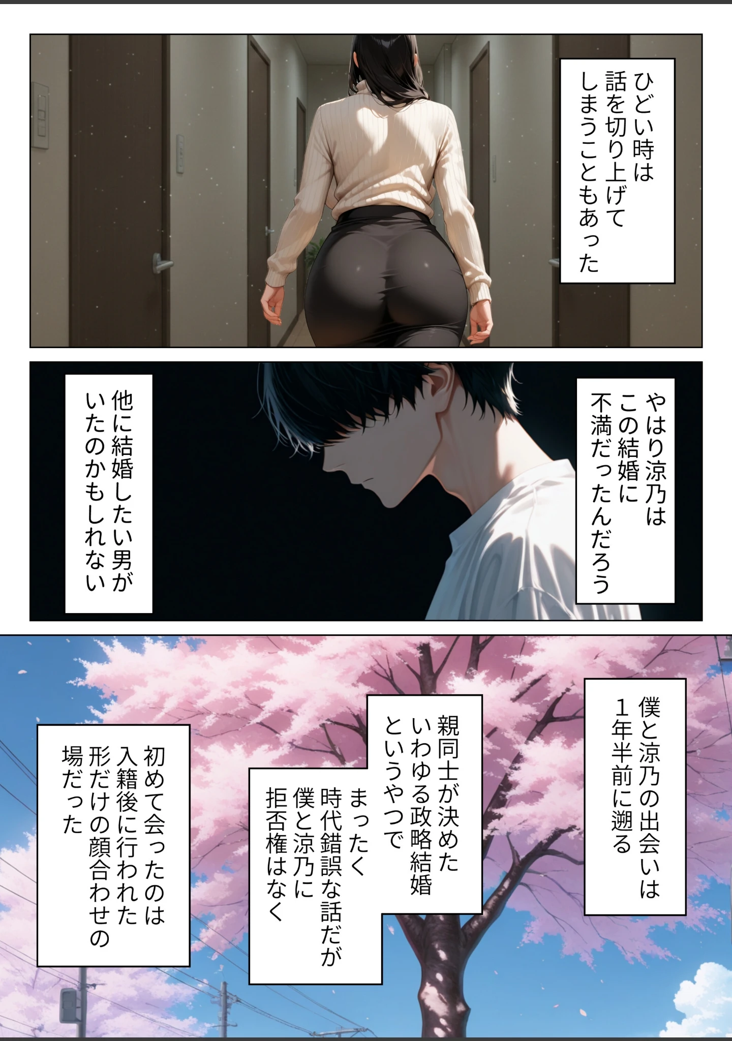 「絶対に笑わない僕のクール妻を全力で孕ませる話【モザイク版】」（りんごパイ） 試し読み 5ページ目
