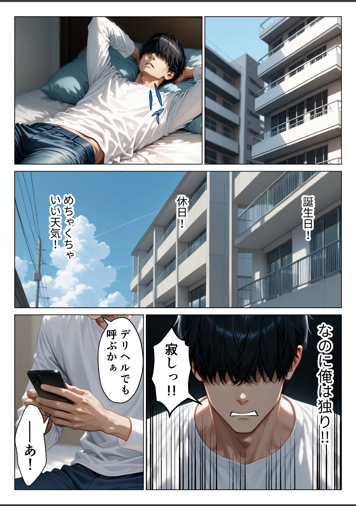 「デリヘル呼んだら隣家の人妻口止め料として無制限でまんこ貸してくれた話【モザイク版】」（りんごパイ） 試し読み 7ページ目