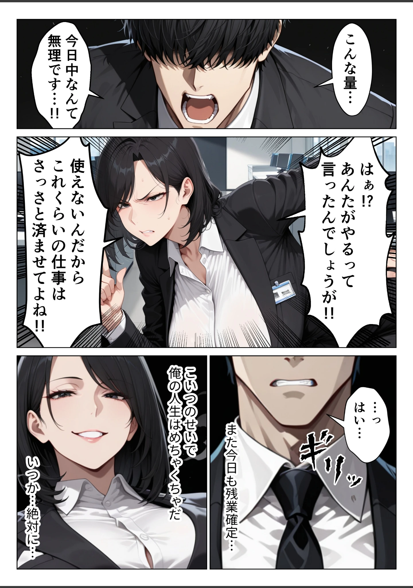 「パワハラ人妻上司を俺のデカチンで完堕ちさせたら見られて興奮する変態痴女になった話【モザイク版】」（りんごパイ） 試し読み 5ページ目