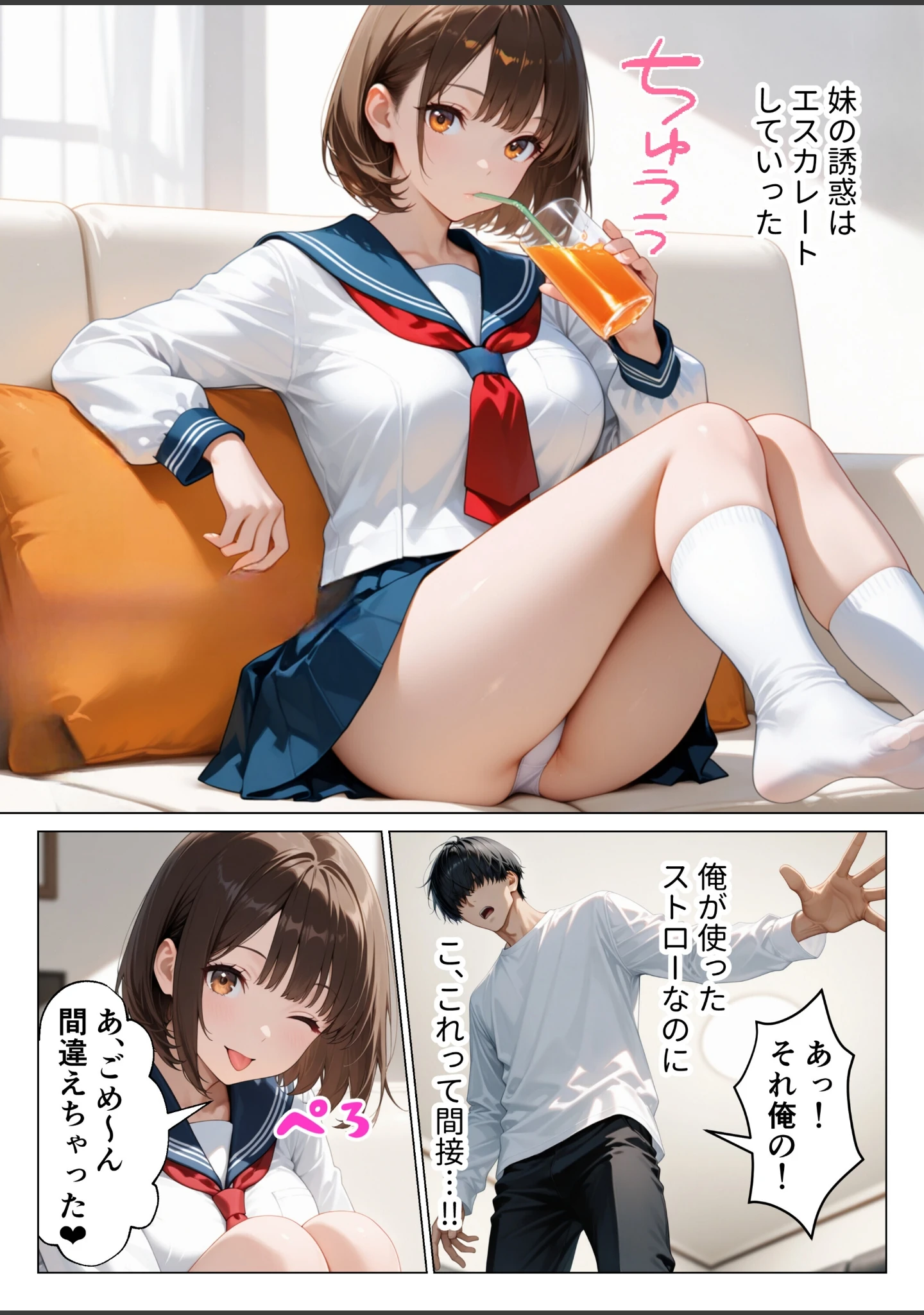 「俺のことが大好きな爆乳妹と生ハメしたら中出しあまあまセックスに発展した話【モザイク版】」（りんごパイ） 試し読み 11ページ目
