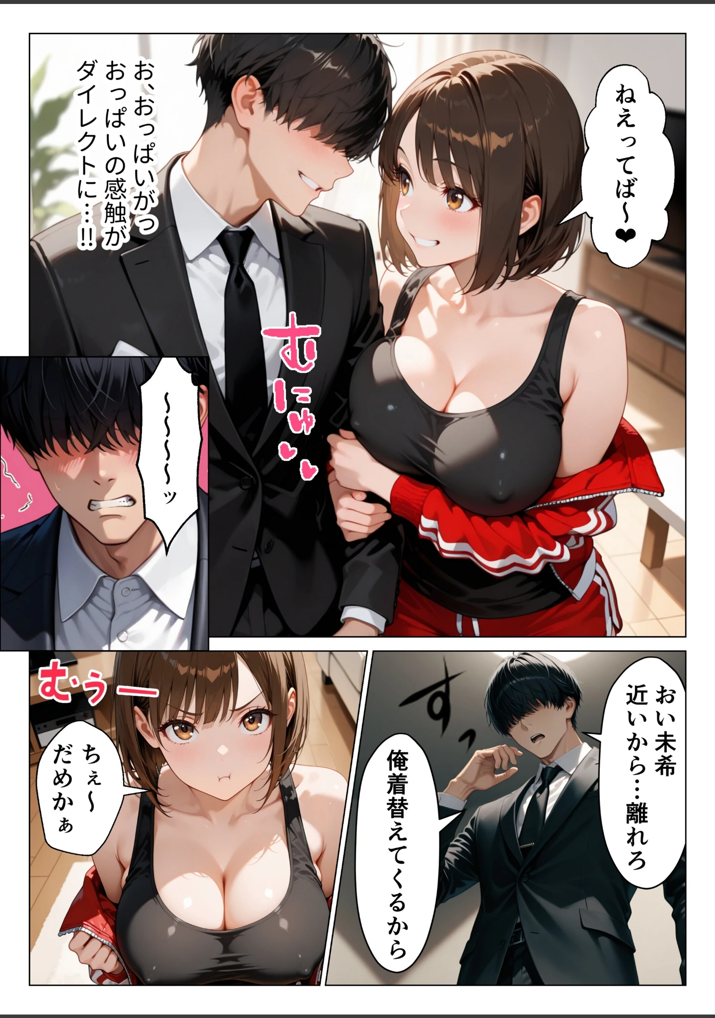 「俺のことが大好きな爆乳妹と生ハメしたら中出しあまあまセックスに発展した話【モザイク版】」（りんごパイ） 試し読み 7ページ目
