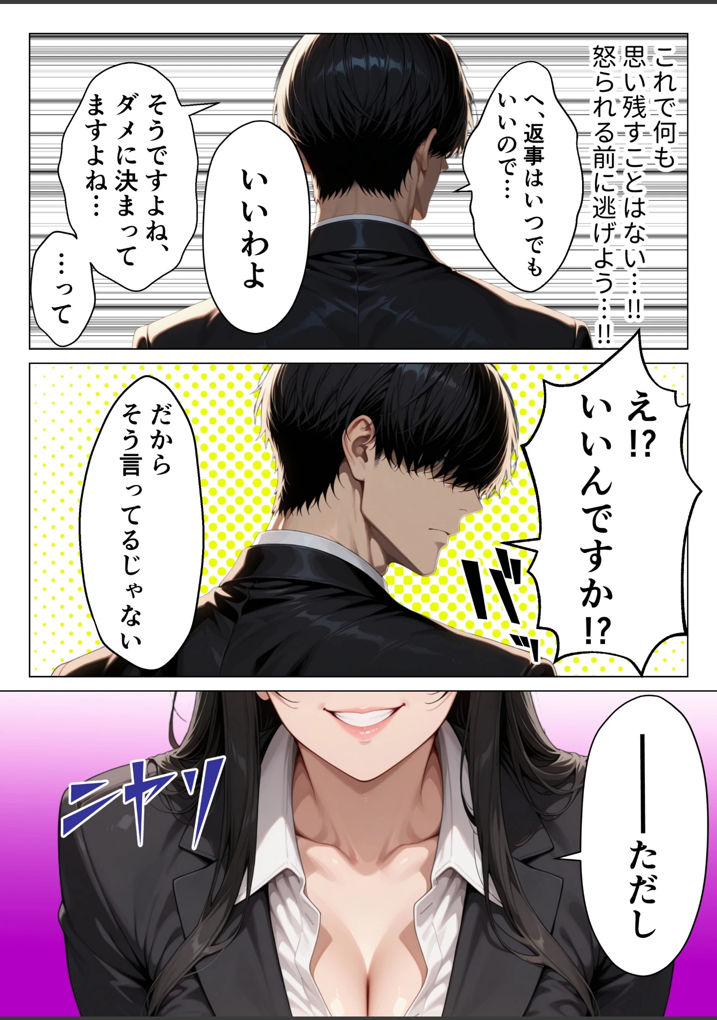 「男嫌いのクール女上司を僕のものにするために生ハメセックスで何度も絶頂させる話【モザイク版】」（りんごパイ） 試し読み 10ページ目