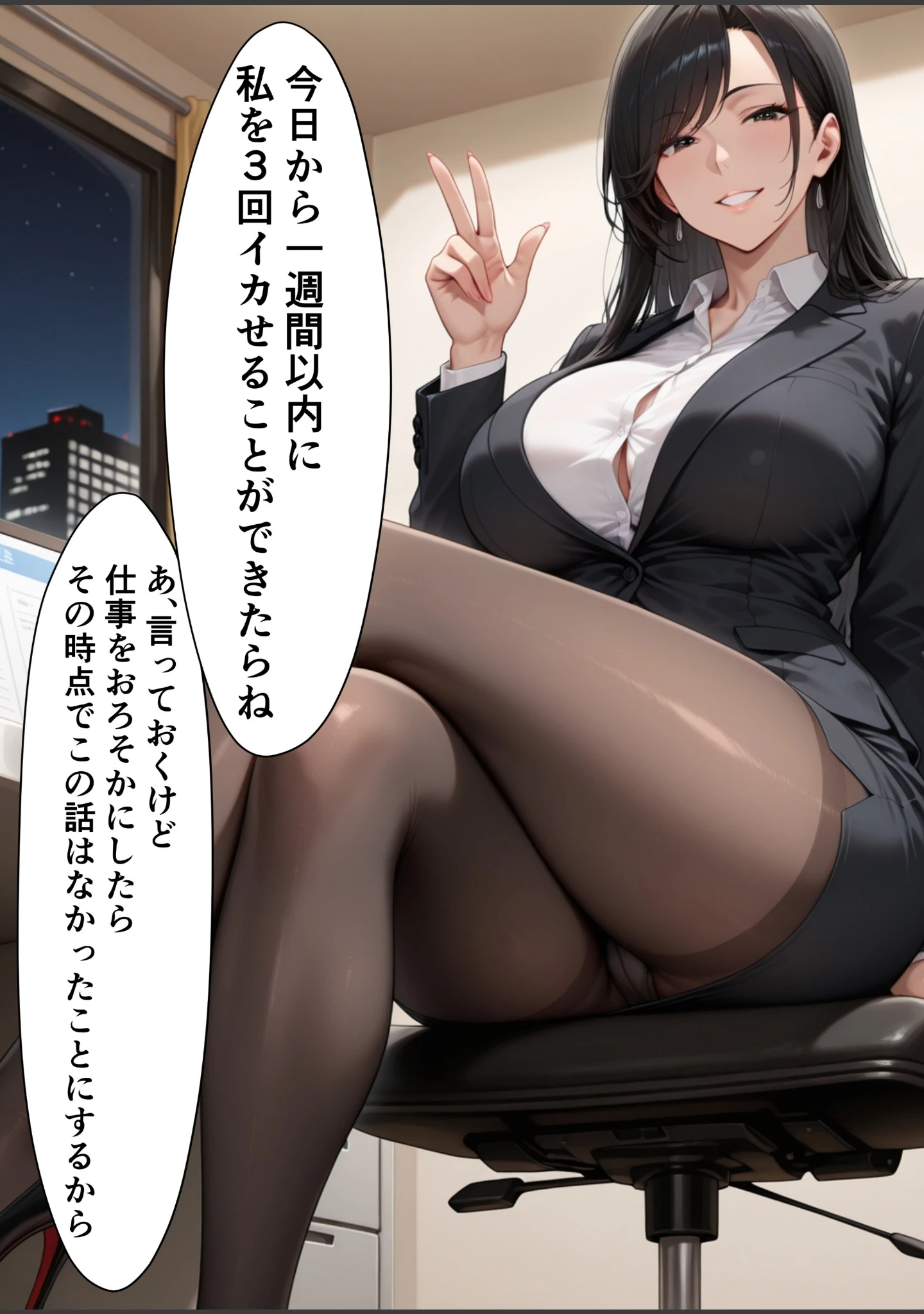 「男嫌いのクール女上司を僕のものにするために生ハメセックスで何度も絶頂させる話【モザイク版】」（りんごパイ） 試し読み 11ページ目