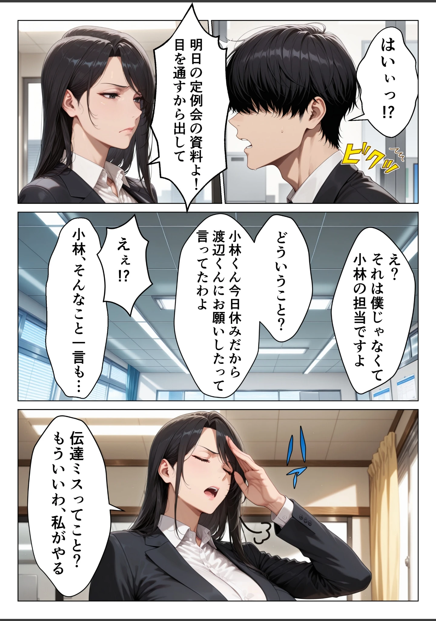 「男嫌いのクール女上司を僕のものにするために生ハメセックスで何度も絶頂させる話【モザイク版】」（りんごパイ） 試し読み 5ページ目