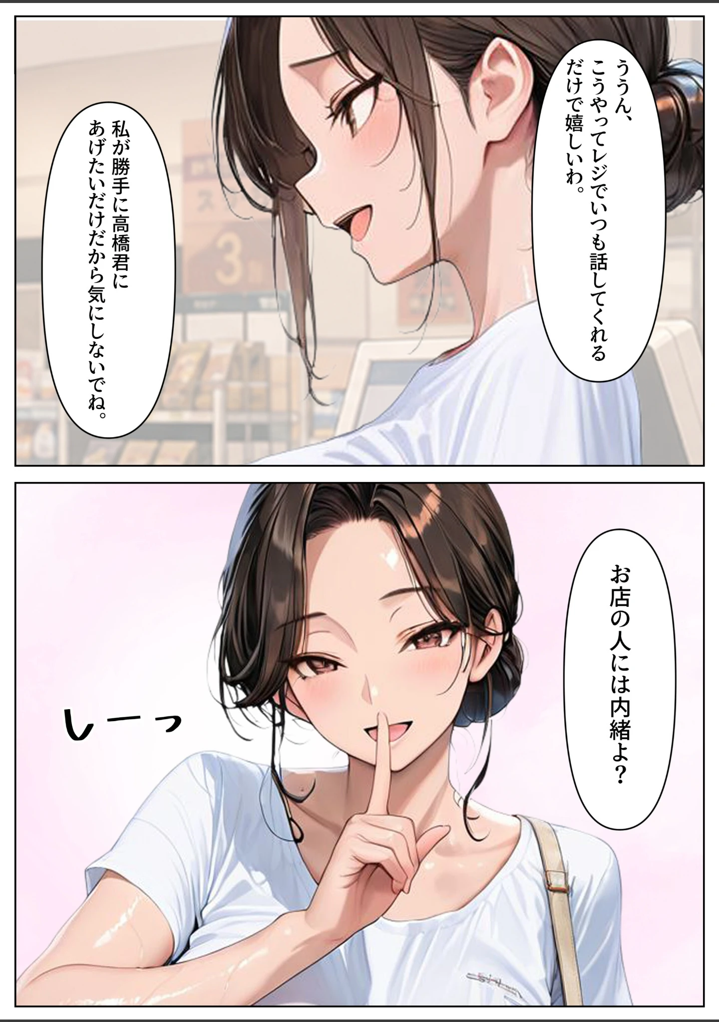 「2人目が欲しい常連の人妻を寝取り子作りセックスしまくった話【モザイク版】」（めろうたいむ） 試し読み 6ページ目