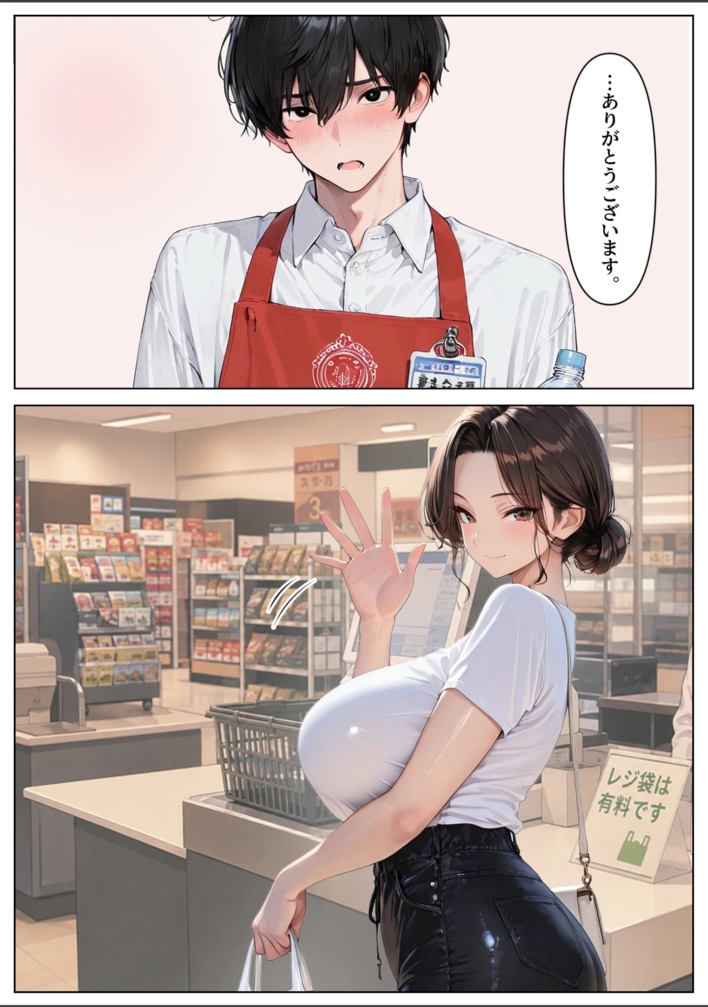 「2人目が欲しい常連の人妻を寝取り子作りセックスしまくった話【モザイク版】」（めろうたいむ） 試し読み 7ページ目