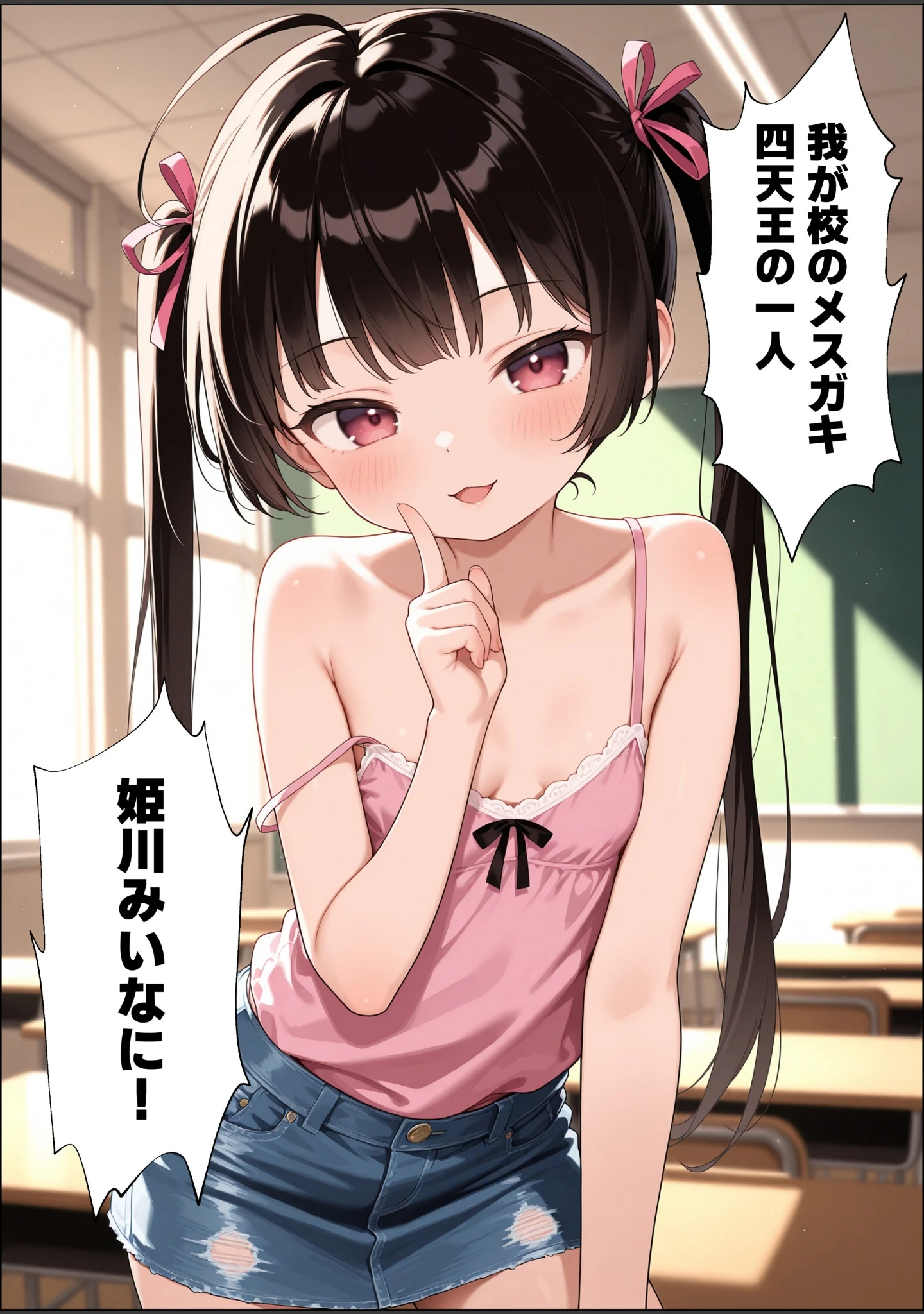 「校内一のメスガキ、性欲つよつよ童貞メスガキ指導員に完全屈服わからせH【モザイク版】」（メスガキっ娘ぐらし） 試し読み 5ページ目