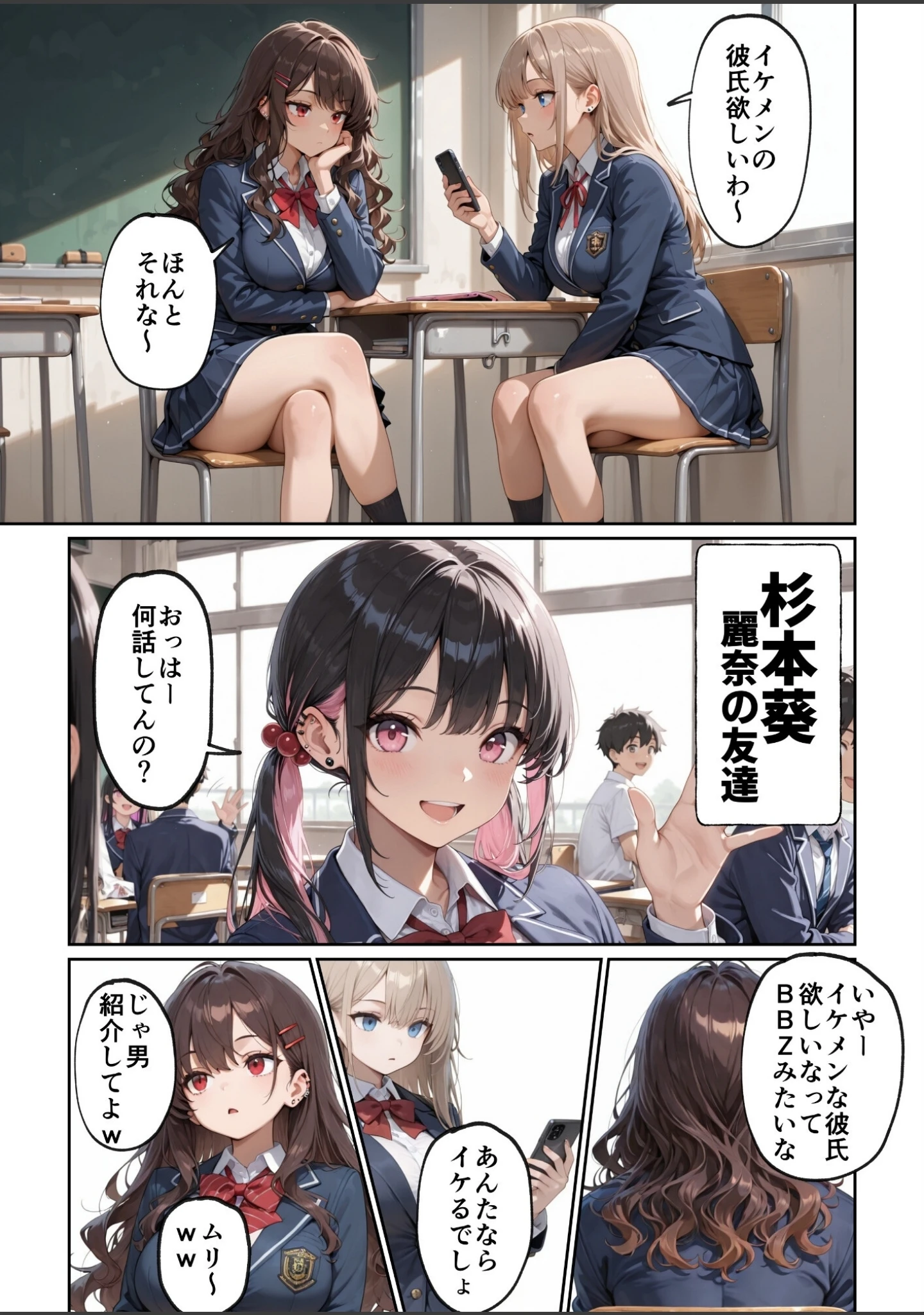「昔、俺をバカにしていた幼馴染を10年後港区のタワマンに呼び出して朝まで〇〇する話。【白抜き修正版】」（ルミナ） 試し読み 4ページ目