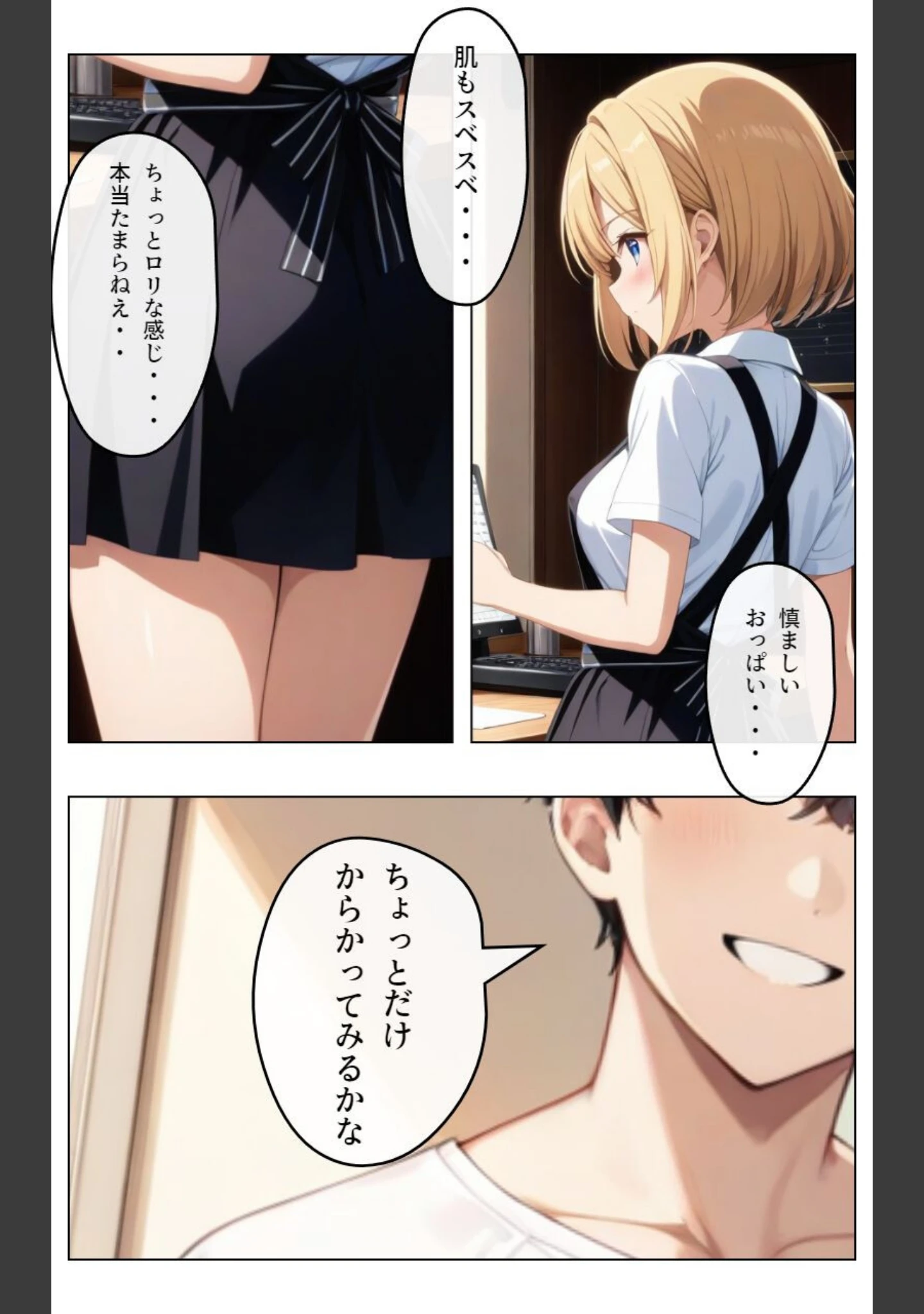 「くそキモ店長に弱みを握られ〇されまっくた金髪ロ〇JK【白抜き修正版】」（憧れ委員会） 試し読み 2ページ目