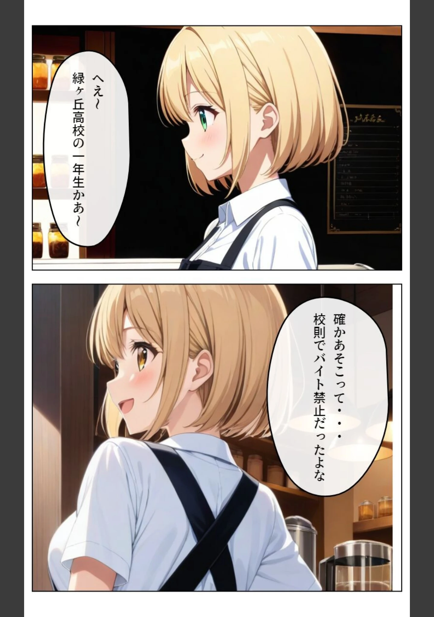 「くそキモ店長に弱みを握られ〇されまっくた金髪ロ〇JK【白抜き修正版】」（憧れ委員会） 試し読み 3ページ目