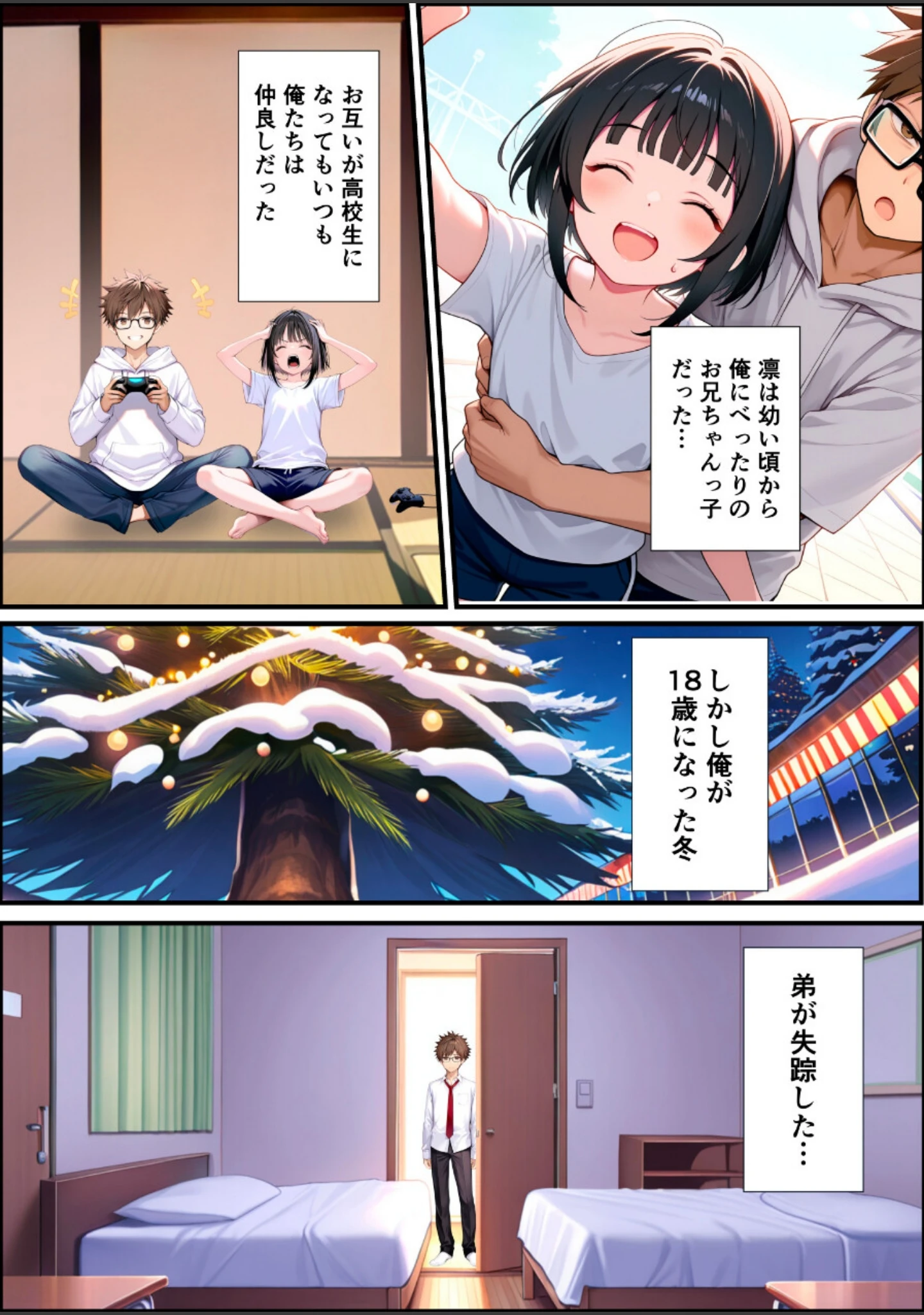 「TSした俺の弟が親戚になりすましてメスイキセックスに溺れる話【白抜き修正版】」（悪魔ほろほろ） 試し読み 3ページ目