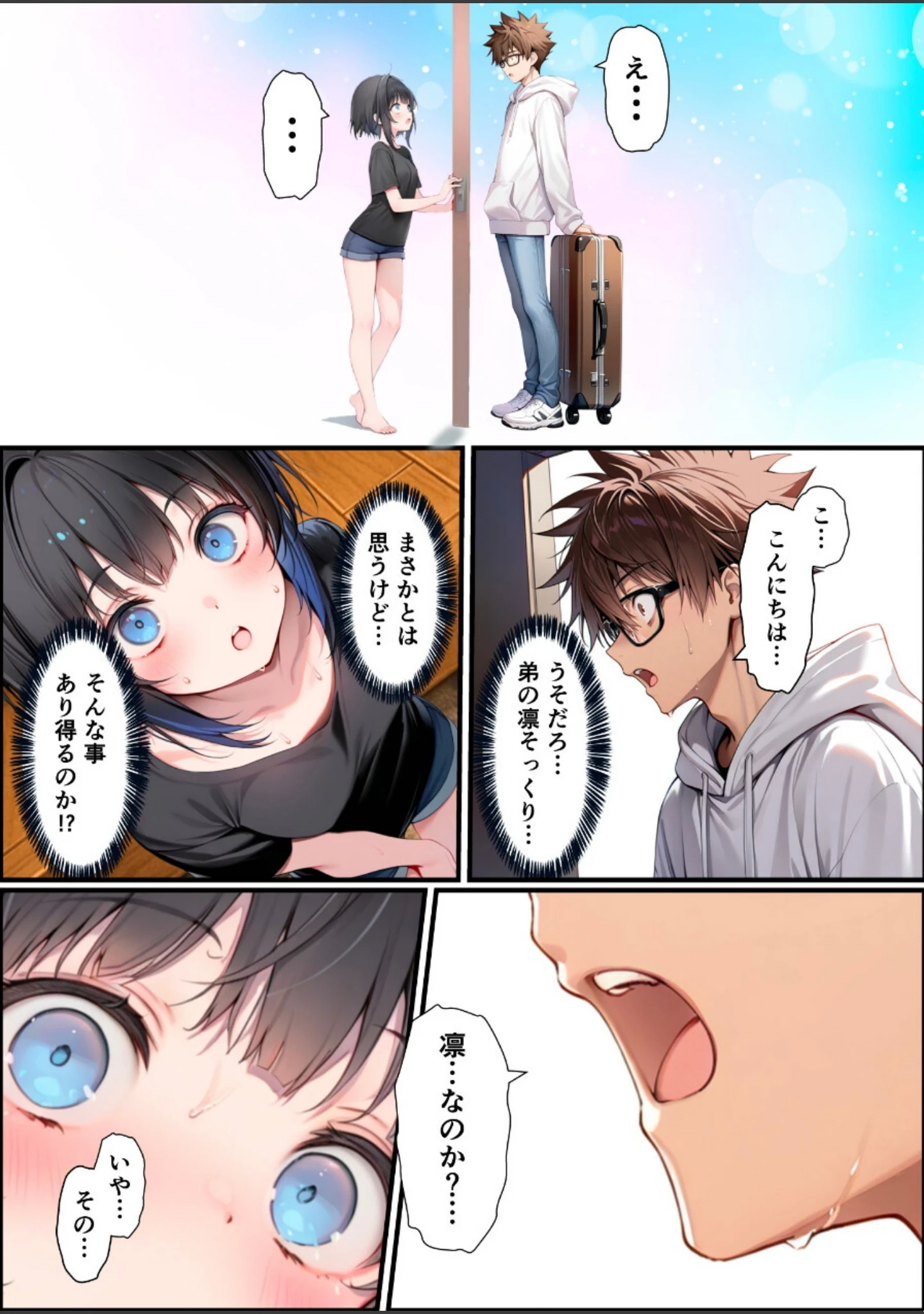 「TSした俺の弟が親戚になりすましてメスイキセックスに溺れる話【白抜き修正版】」（悪魔ほろほろ） 試し読み 8ページ目
