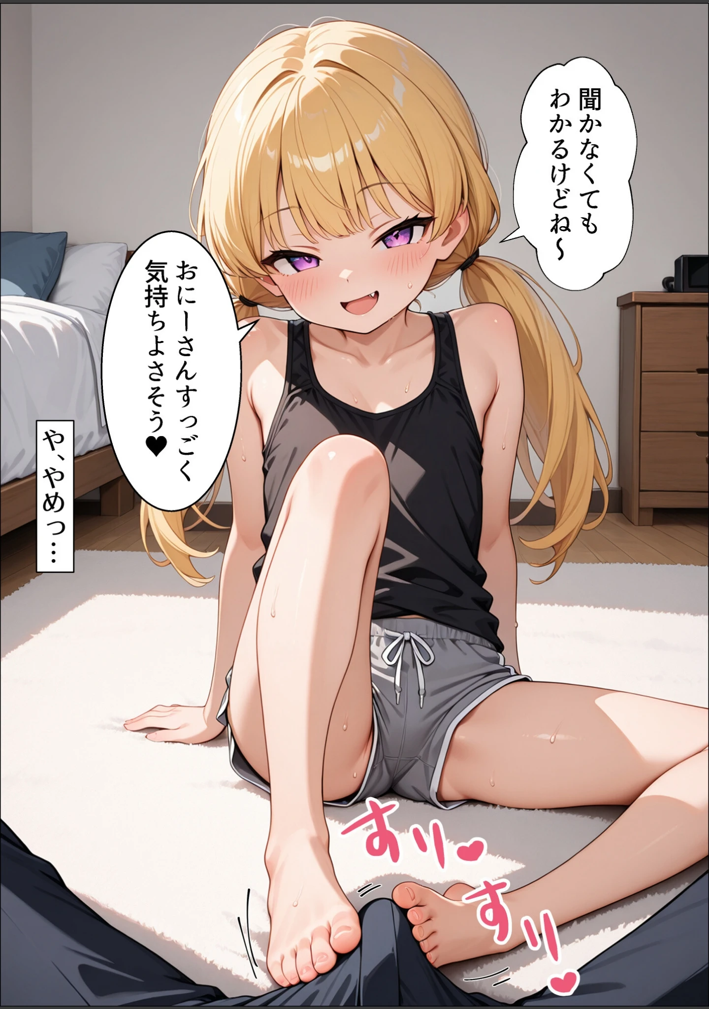 「失恋したら生意気メスガキ少女と煽られわからされSEXできました。【白抜き修正版】」（メスガキっ娘ぐらし） 試し読み 10ページ目