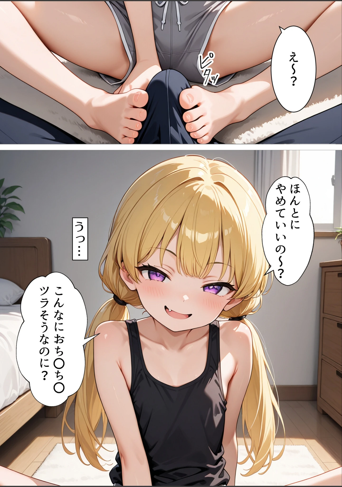 「失恋したら生意気メスガキ少女と煽られわからされSEXできました。【白抜き修正版】」（メスガキっ娘ぐらし） 試し読み 11ページ目