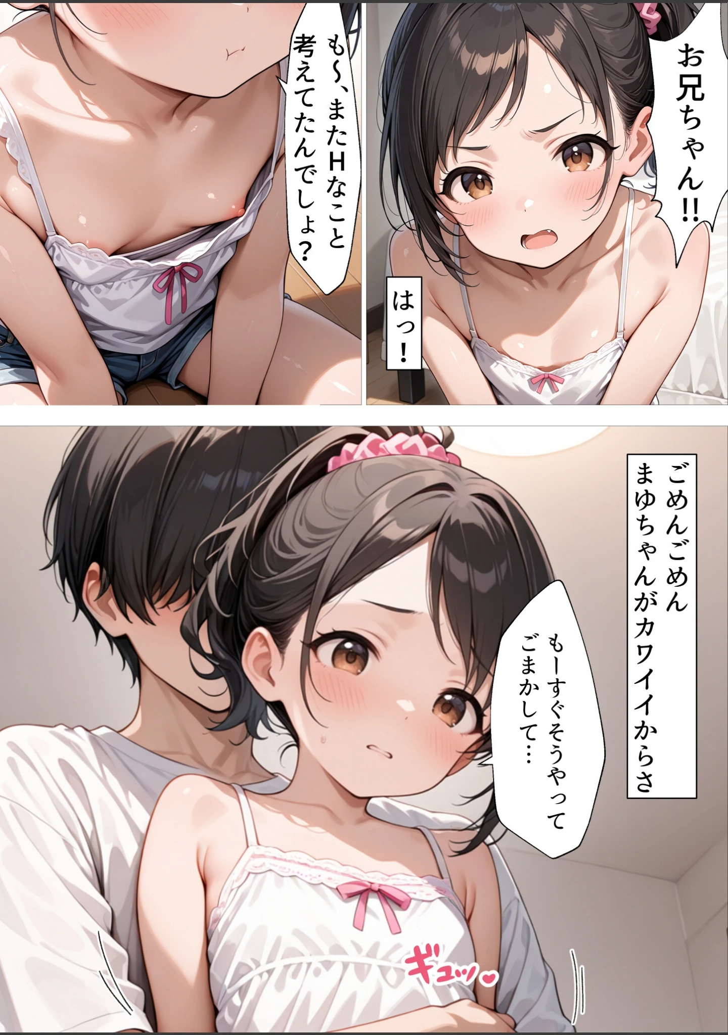 「お兄ちゃんのためならメスガキにだってなれるんだからねっ！【白抜き修正版】」（メスガキっ娘ぐらし） 試し読み 3ページ目