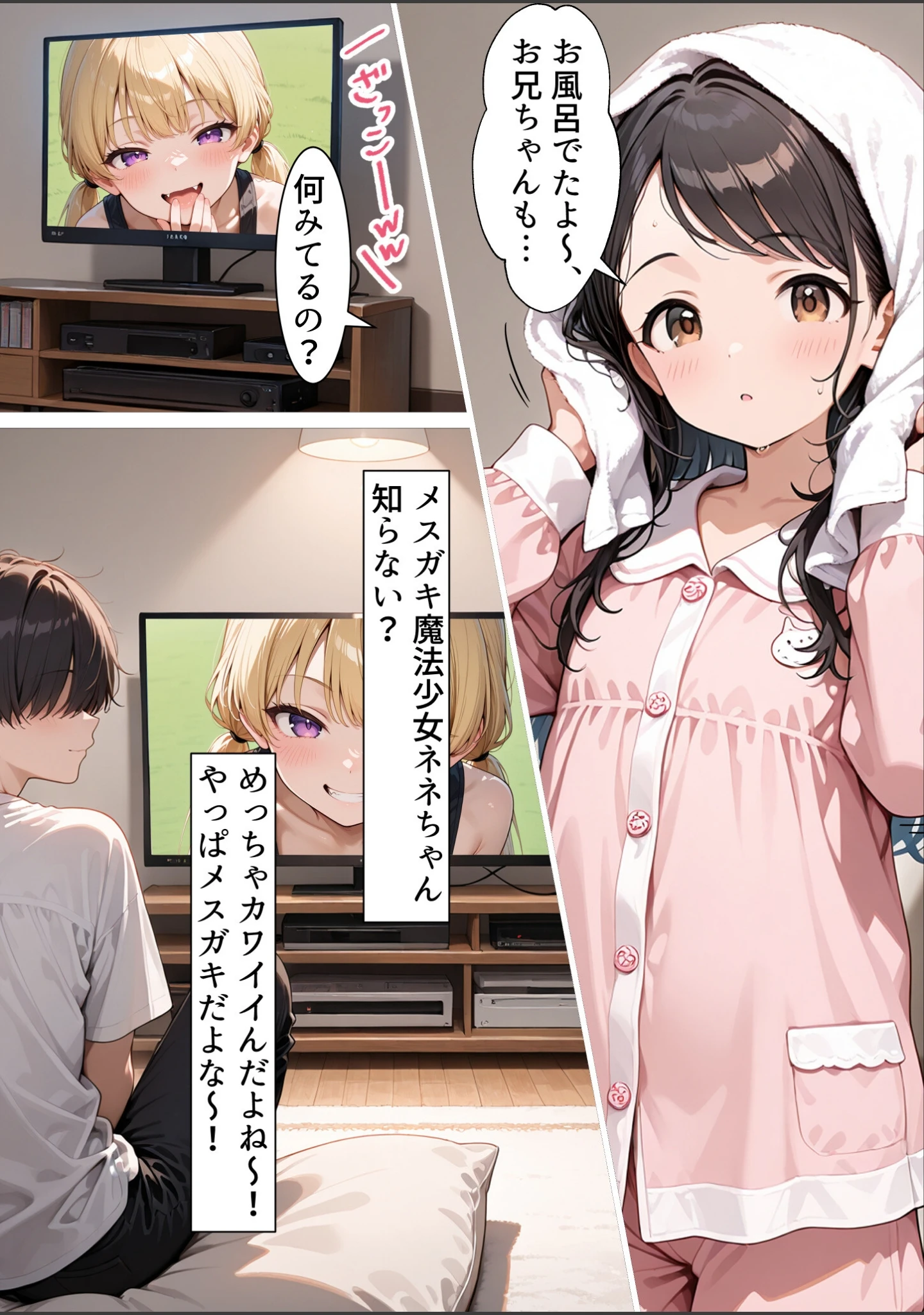 「お兄ちゃんのためならメスガキにだってなれるんだからねっ！【白抜き修正版】」（メスガキっ娘ぐらし） 試し読み 6ページ目