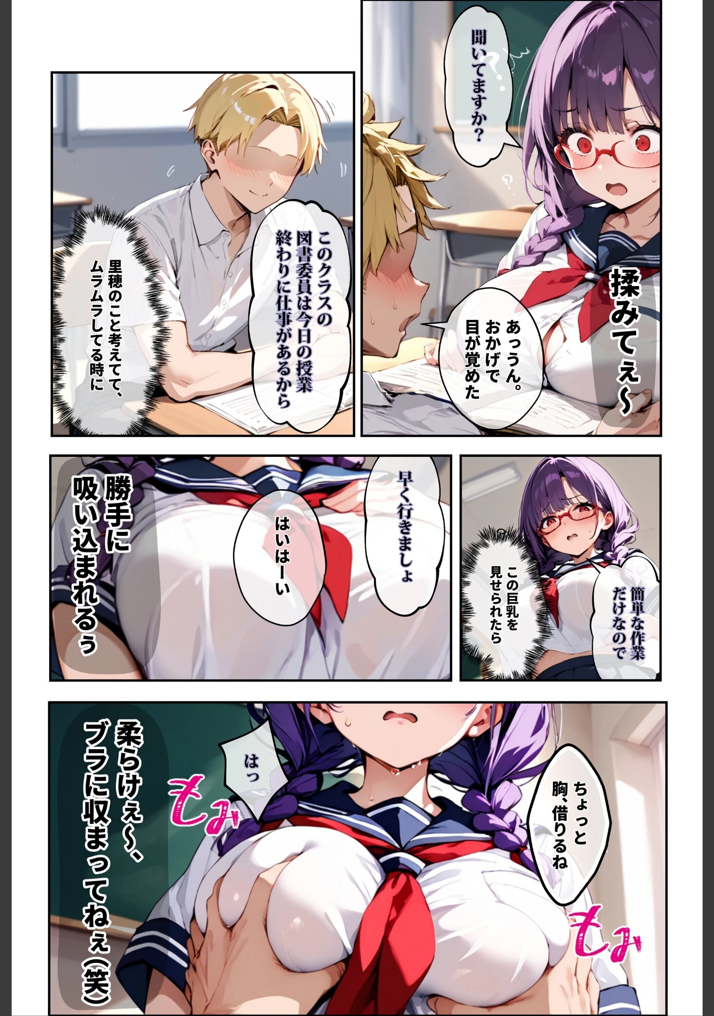 「「3秒だけ好きにシていい」と言ったデカパイ委員長の寝取られマ〇コを貸してもらった件【白抜き修正版】」（ロマンガールズ） 試し読み 15ページ目