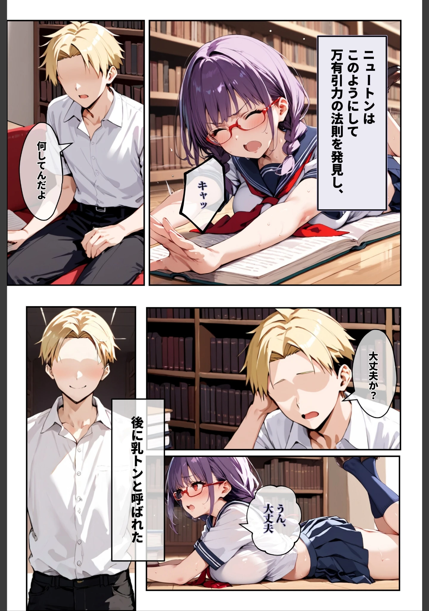 「「3秒だけ好きにシていい」と言ったデカパイ委員長の寝取られマ〇コを貸してもらった件【白抜き修正版】」（ロマンガールズ） 試し読み 2ページ目