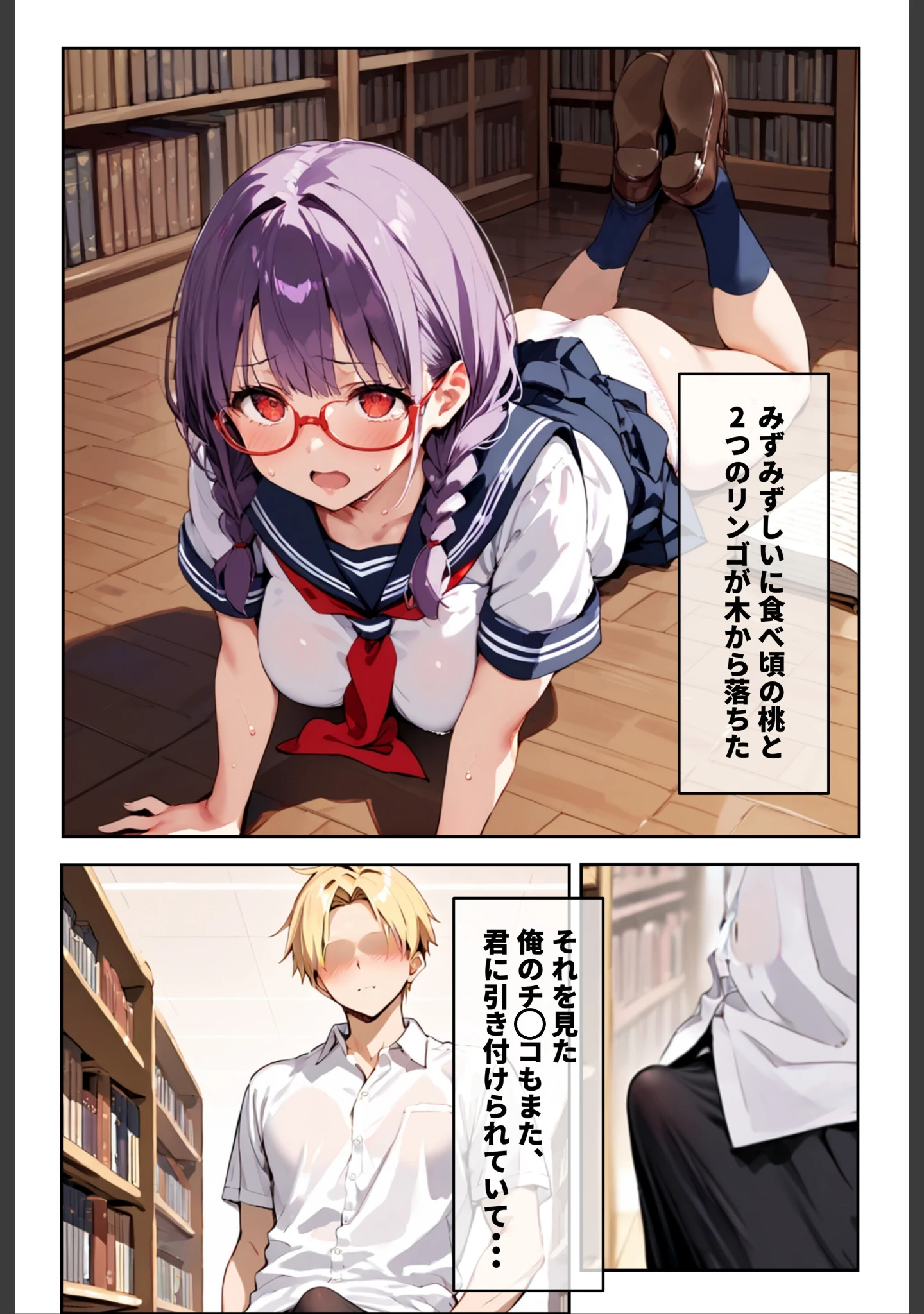 「「3秒だけ好きにシていい」と言ったデカパイ委員長の寝取られマ〇コを貸してもらった件【白抜き修正版】」（ロマンガールズ） 試し読み 3ページ目