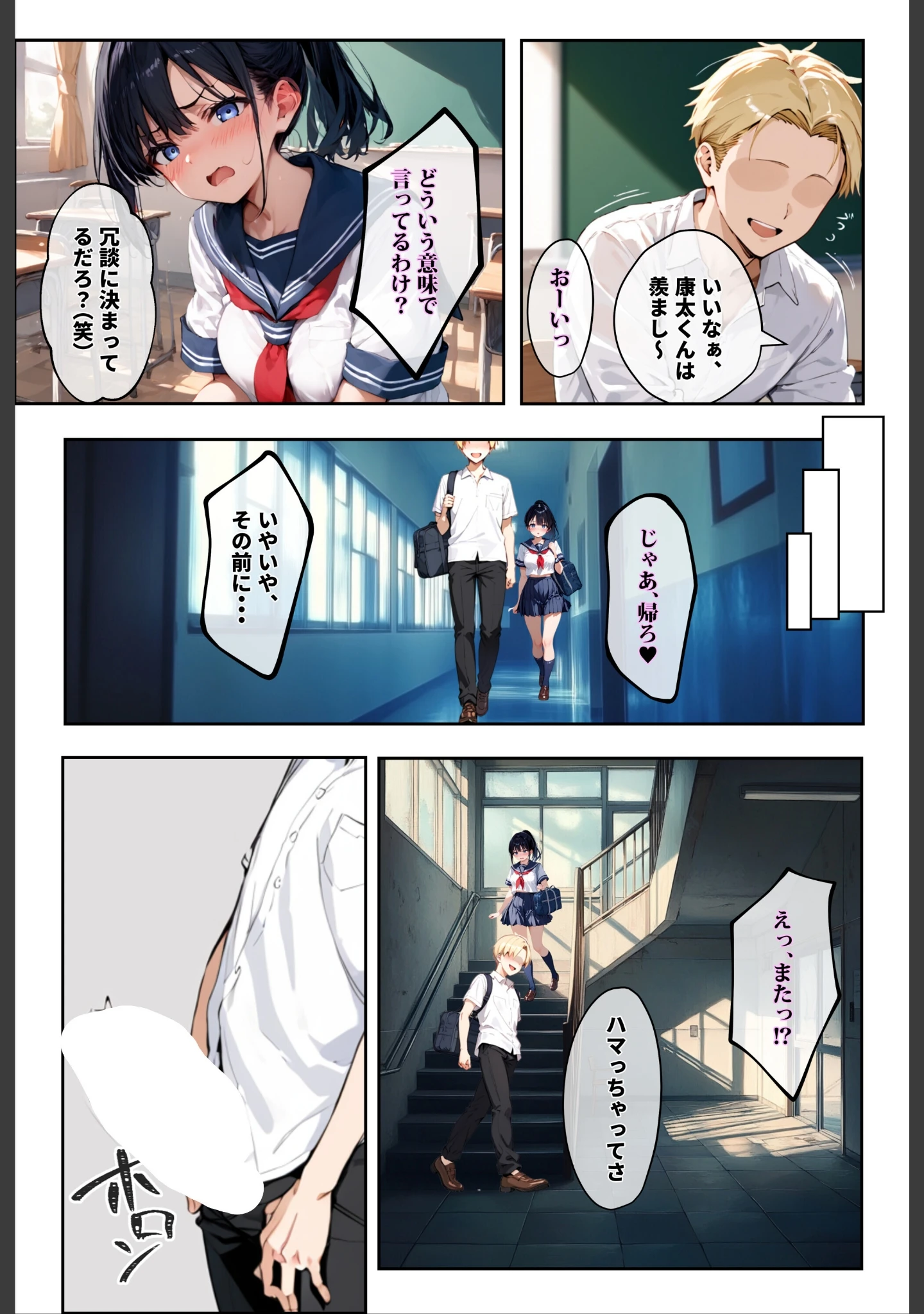 「「3秒だけ好きにシていい」と言ったデカパイ委員長の寝取られマ〇コを貸してもらった件【白抜き修正版】」（ロマンガールズ） 試し読み 7ページ目