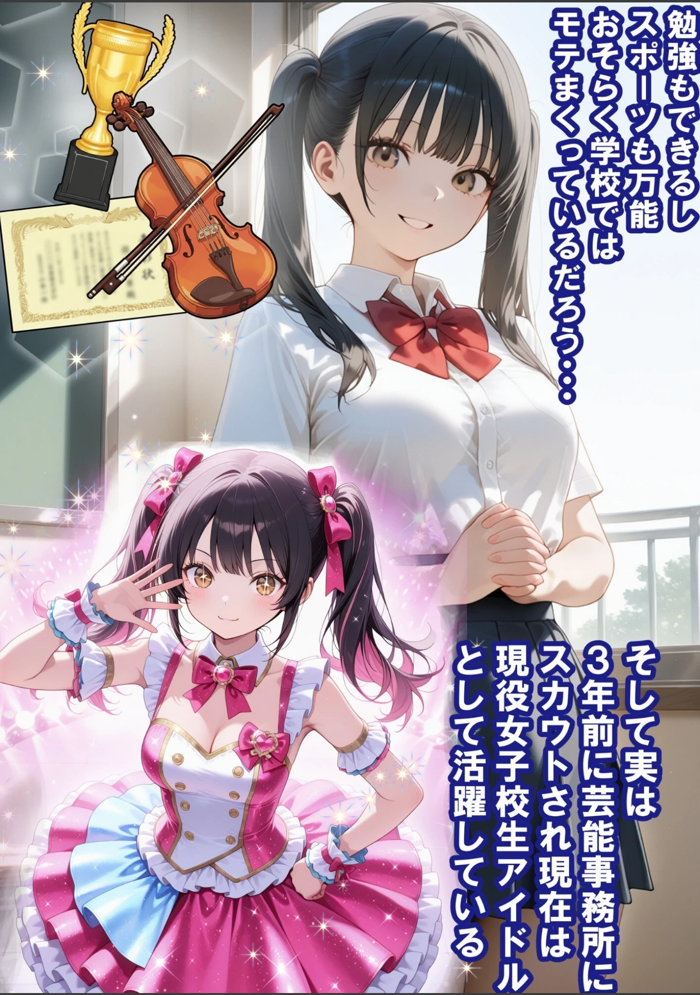 「めちゃくちゃ生意気な現役学生アイドルの妹パンツでシコってたら…【白抜き修正版】」（ルミナ） 試し読み 5ページ目