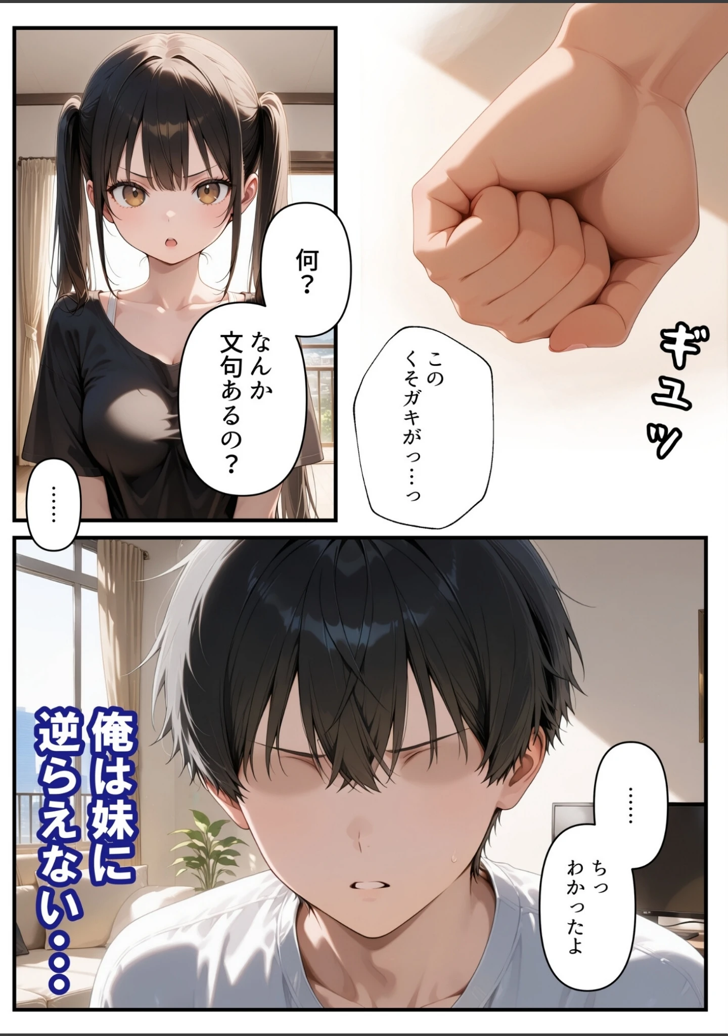「めちゃくちゃ生意気な現役学生アイドルの妹パンツでシコってたら…【白抜き修正版】」（ルミナ） 試し読み 8ページ目