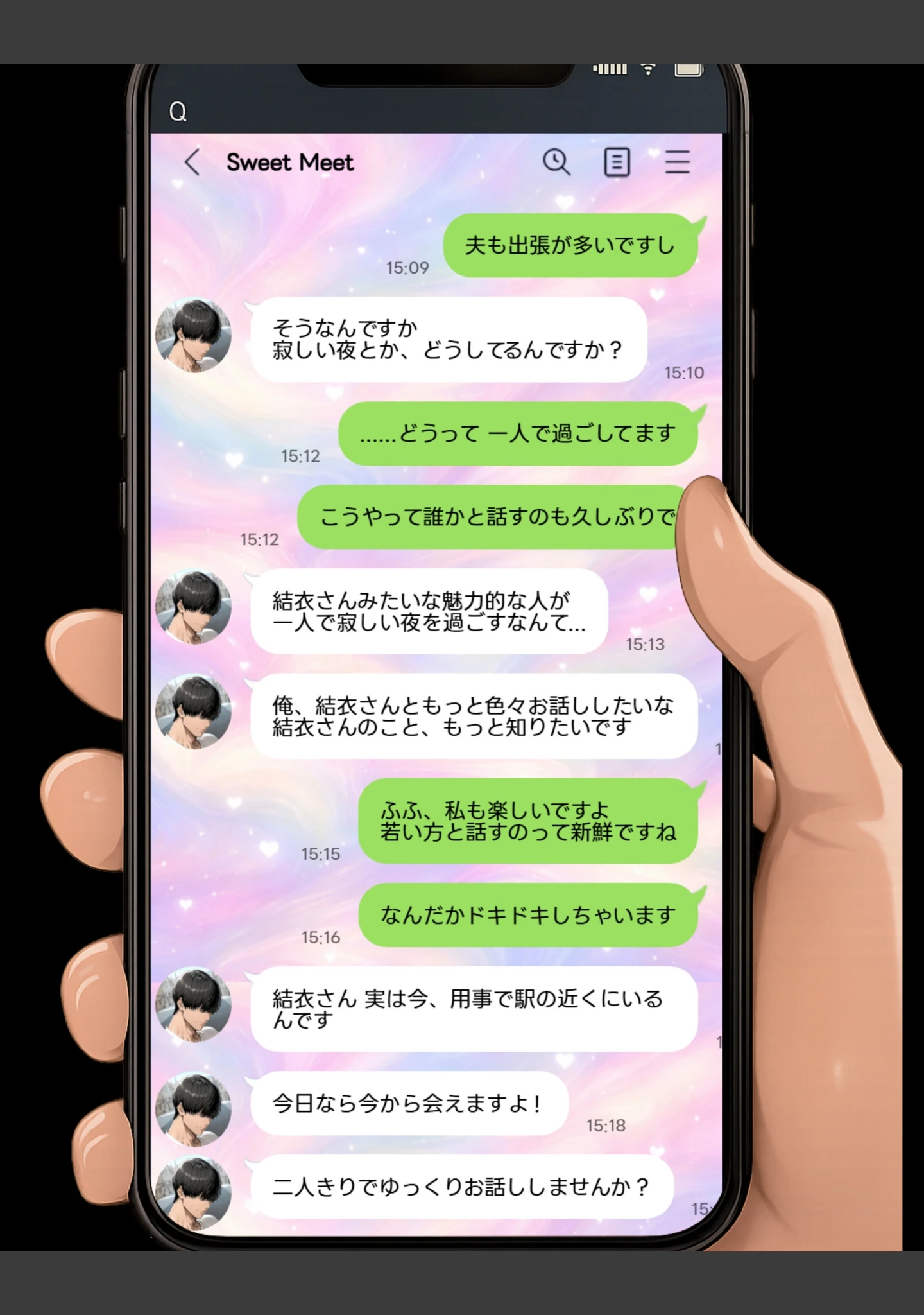 「俺の童貞友人にメス親を紹介したら、そいつの母親で家庭崩壊した件ww 〜清楚妻・結衣編〜【白抜き修正版】」（完堕ワイフ） 試し読み 3ページ目