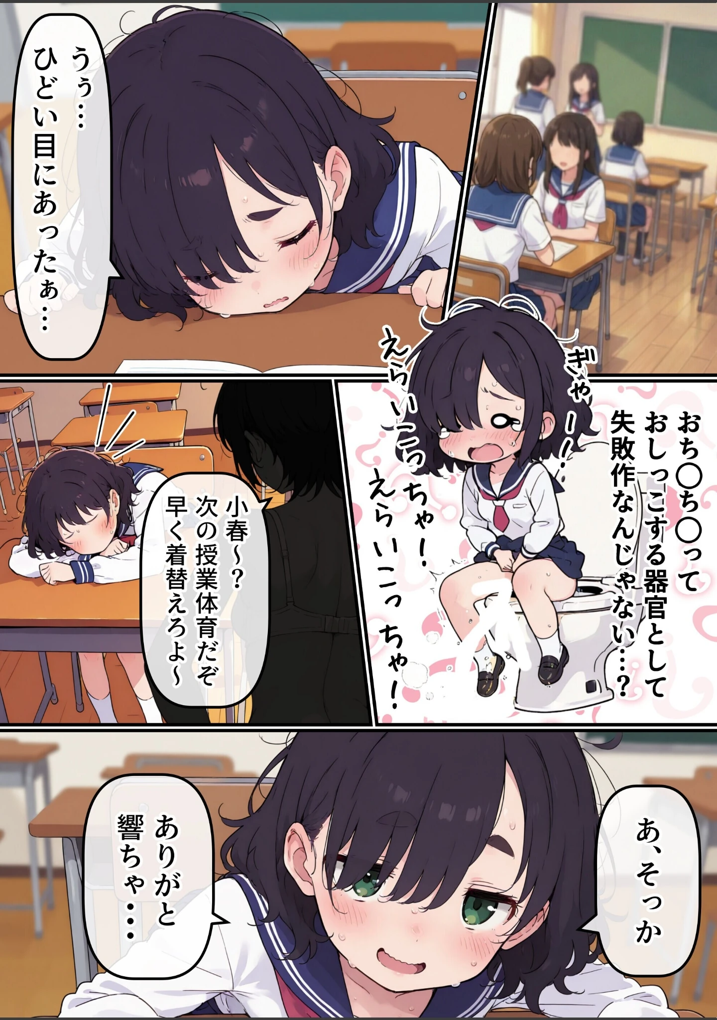「地味なオタク女子にチ〇ポが生えてこれまで縁のなかったSEXにドハマりする【白抜き修正版】」（浴衣のしのぎ） 試し読み 5ページ目