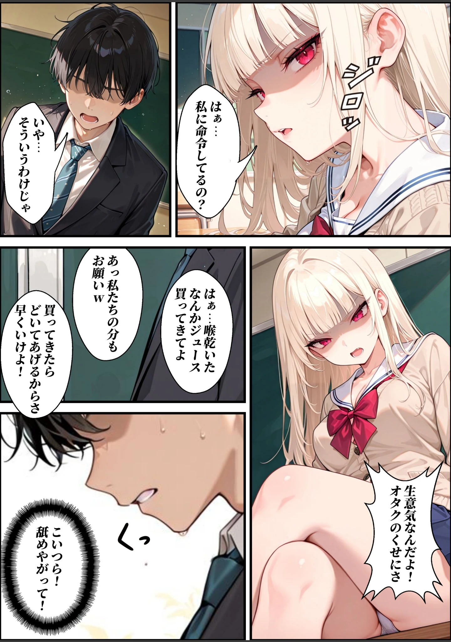 「陰キャの俺が催●アプリで一軍ギャルを堕とすまで...【棒消し修正版】（単話）」（愛罠） 試し読み 3ページ目