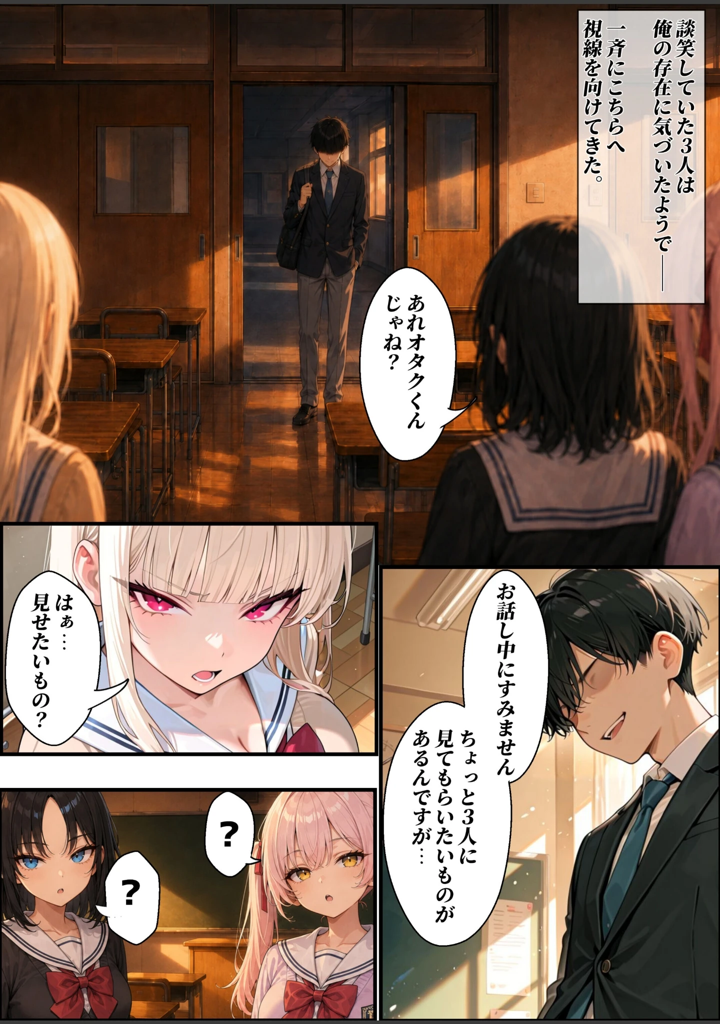 「陰キャの俺が催●アプリで一軍ギャルを堕とすまで...【棒消し修正版】（単話）」（愛罠） 試し読み 6ページ目