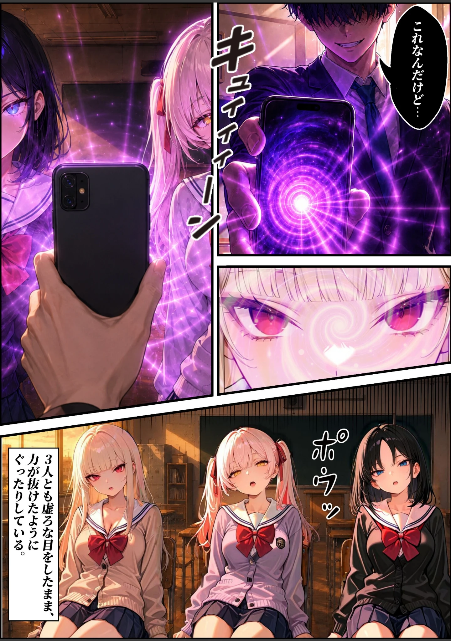 「陰キャの俺が催●アプリで一軍ギャルを堕とすまで...【棒消し修正版】（単話）」（愛罠） 試し読み 7ページ目