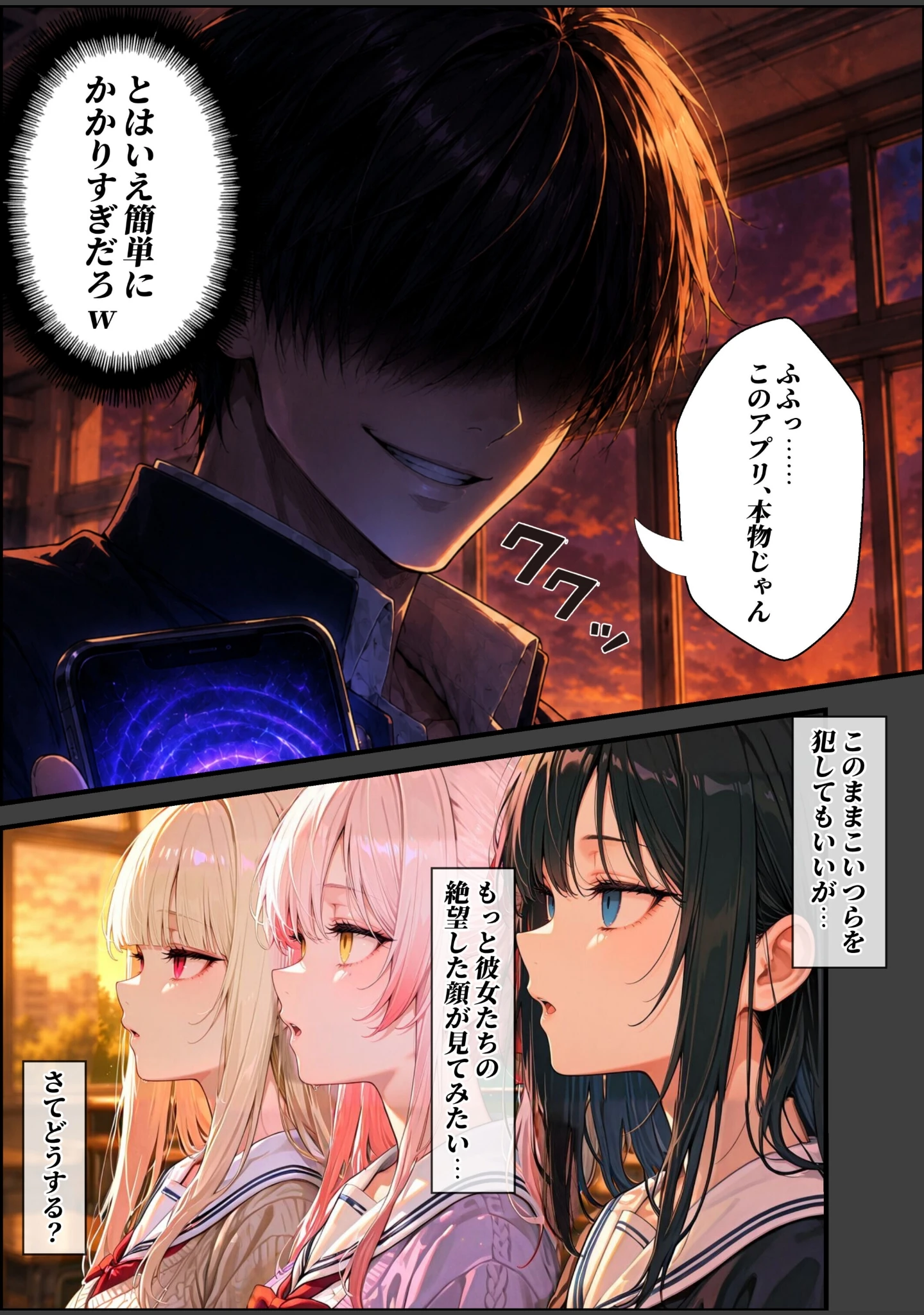 「陰キャの俺が催●アプリで一軍ギャルを堕とすまで...【棒消し修正版】（単話）」（愛罠） 試し読み 8ページ目