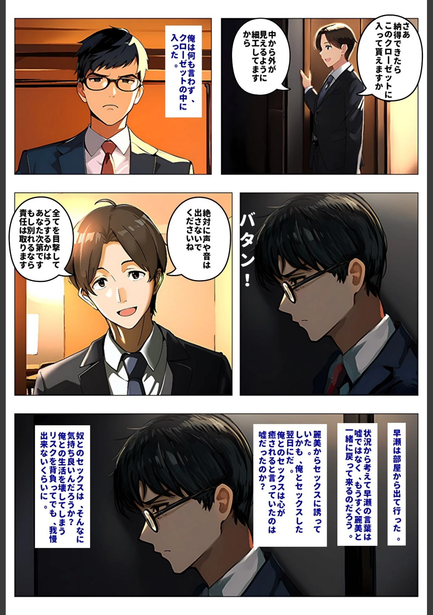 「間男の提案に乗って不倫現場を目撃したら、最愛の妻が土下座してセックスのお願いをした。【モザイク版】」（暇人クラブ） 試し読み 15ページ目