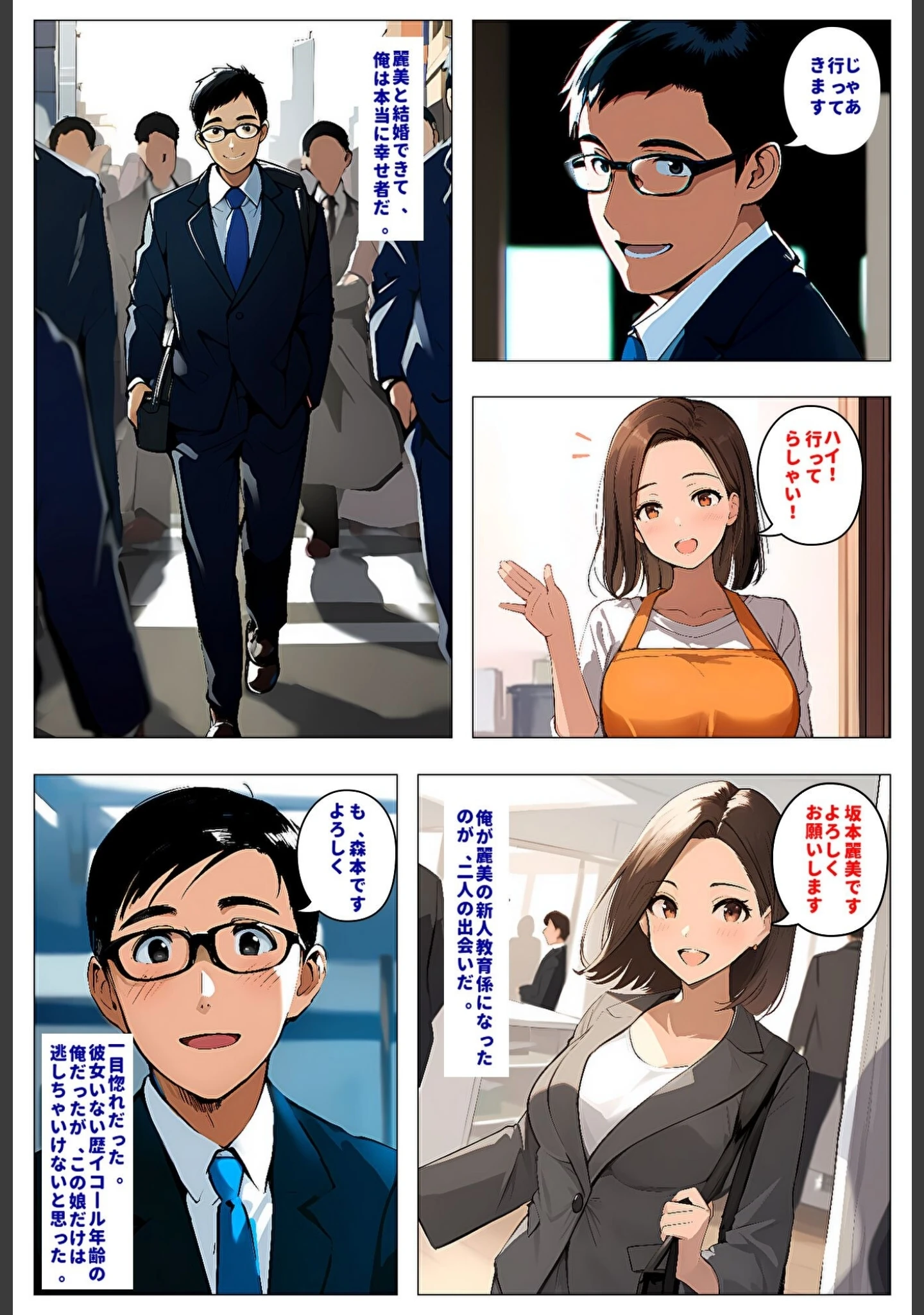 「間男の提案に乗って不倫現場を目撃したら、最愛の妻が土下座してセックスのお願いをした。【モザイク版】」（暇人クラブ） 試し読み 2ページ目