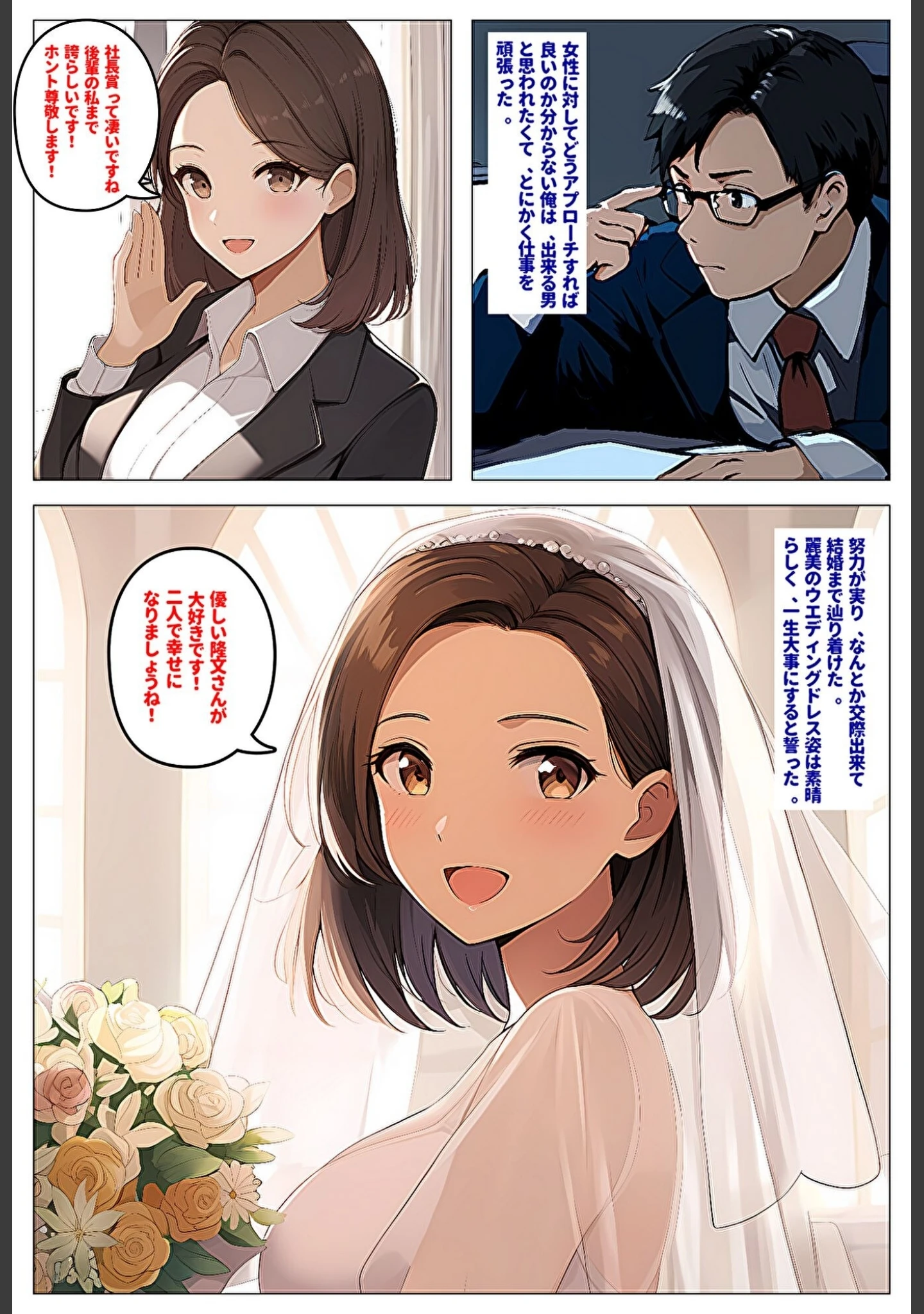 「間男の提案に乗って不倫現場を目撃したら、最愛の妻が土下座してセックスのお願いをした。【モザイク版】」（暇人クラブ） 試し読み 3ページ目