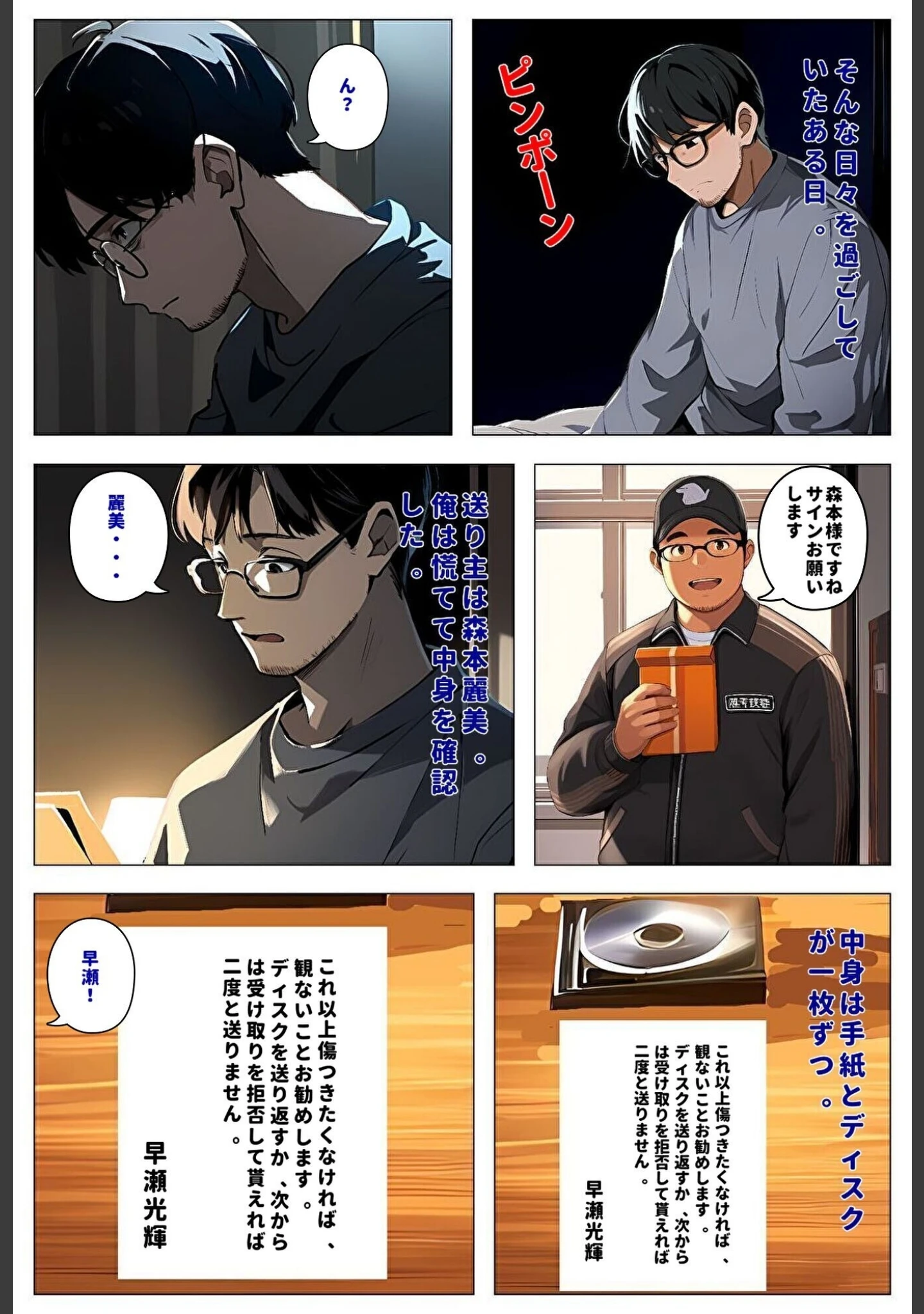 「間男の提案に乗って不倫現場を目撃したら、最愛の妻が土下座してセックスのお願いをした。【モザイク版】」（暇人クラブ） 試し読み 4ページ目