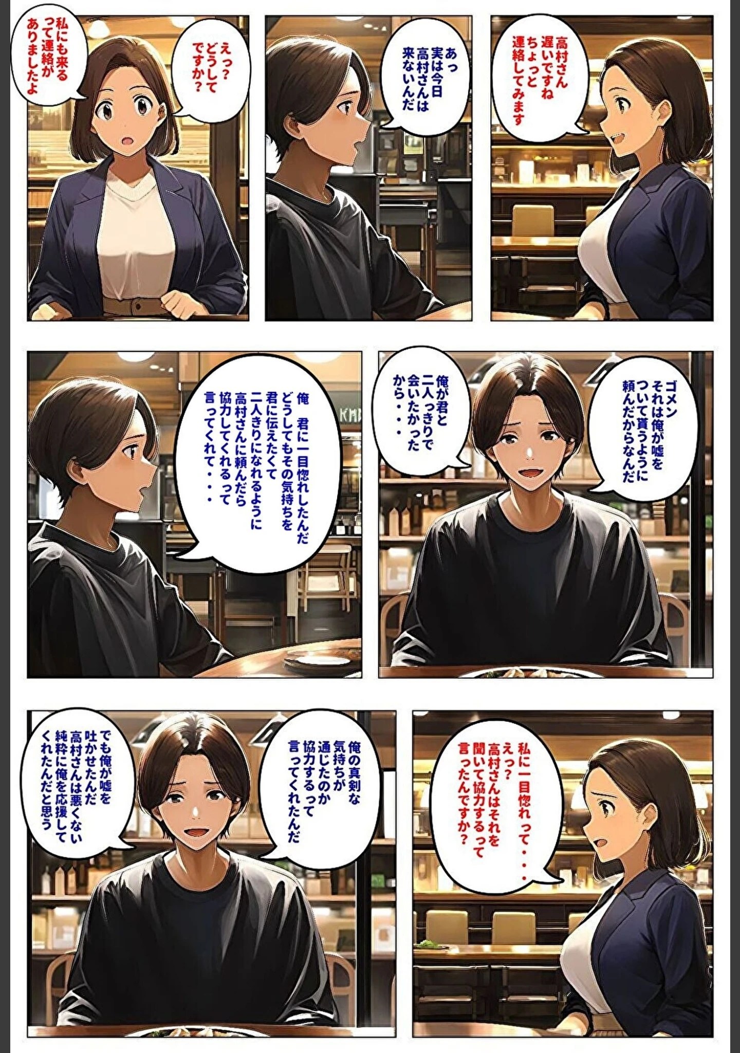 「間男の提案に乗って不倫現場を目撃したら、最愛の妻が土下座してセックスのお願いをした。【モザイク版】」（暇人クラブ） 試し読み 10ページ目