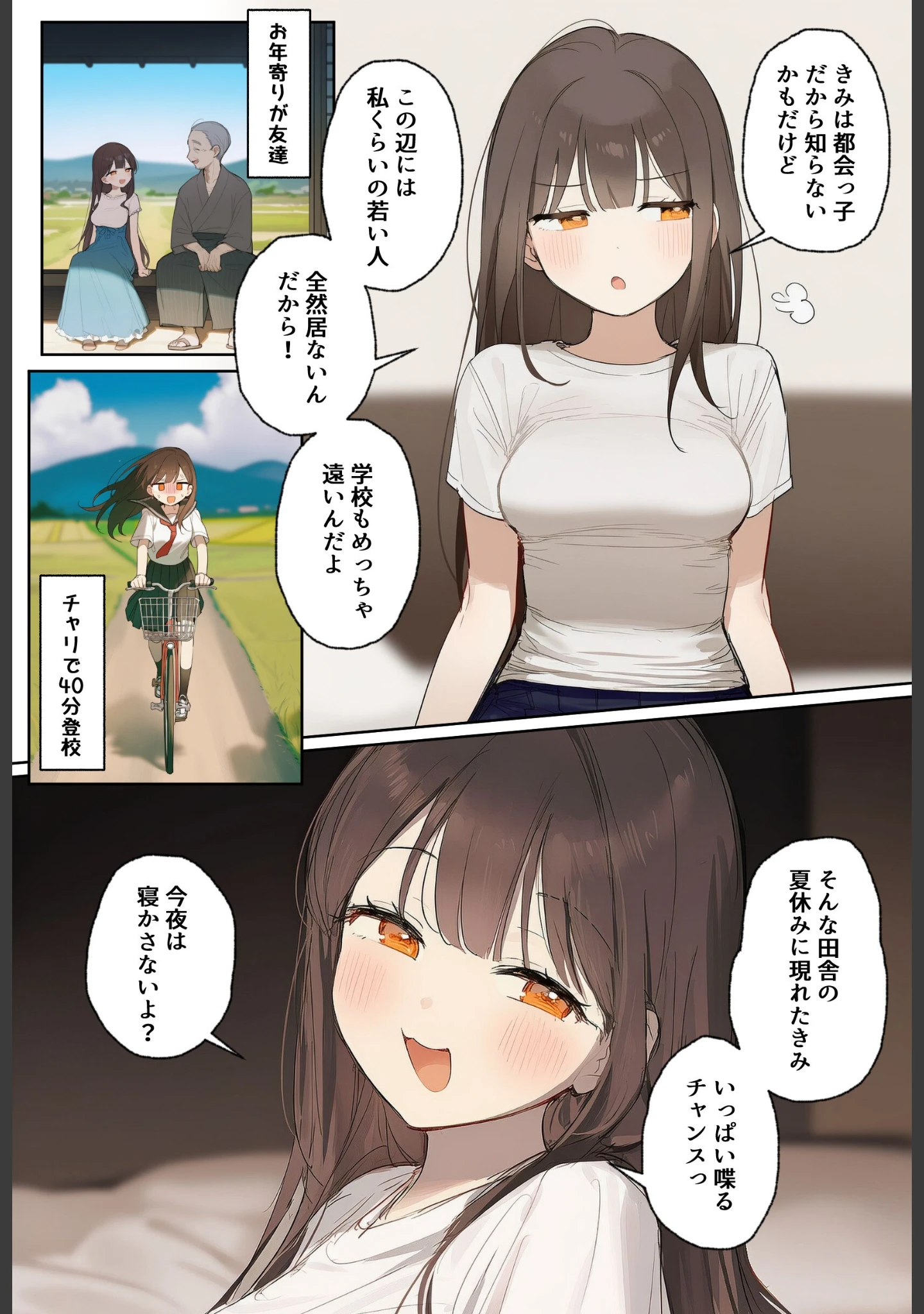 「田舎で出会った美少女と気づけば中出しエッチしちゃってた話【棒消し修正版】」（ぬめり屋） 試し読み 7ページ目