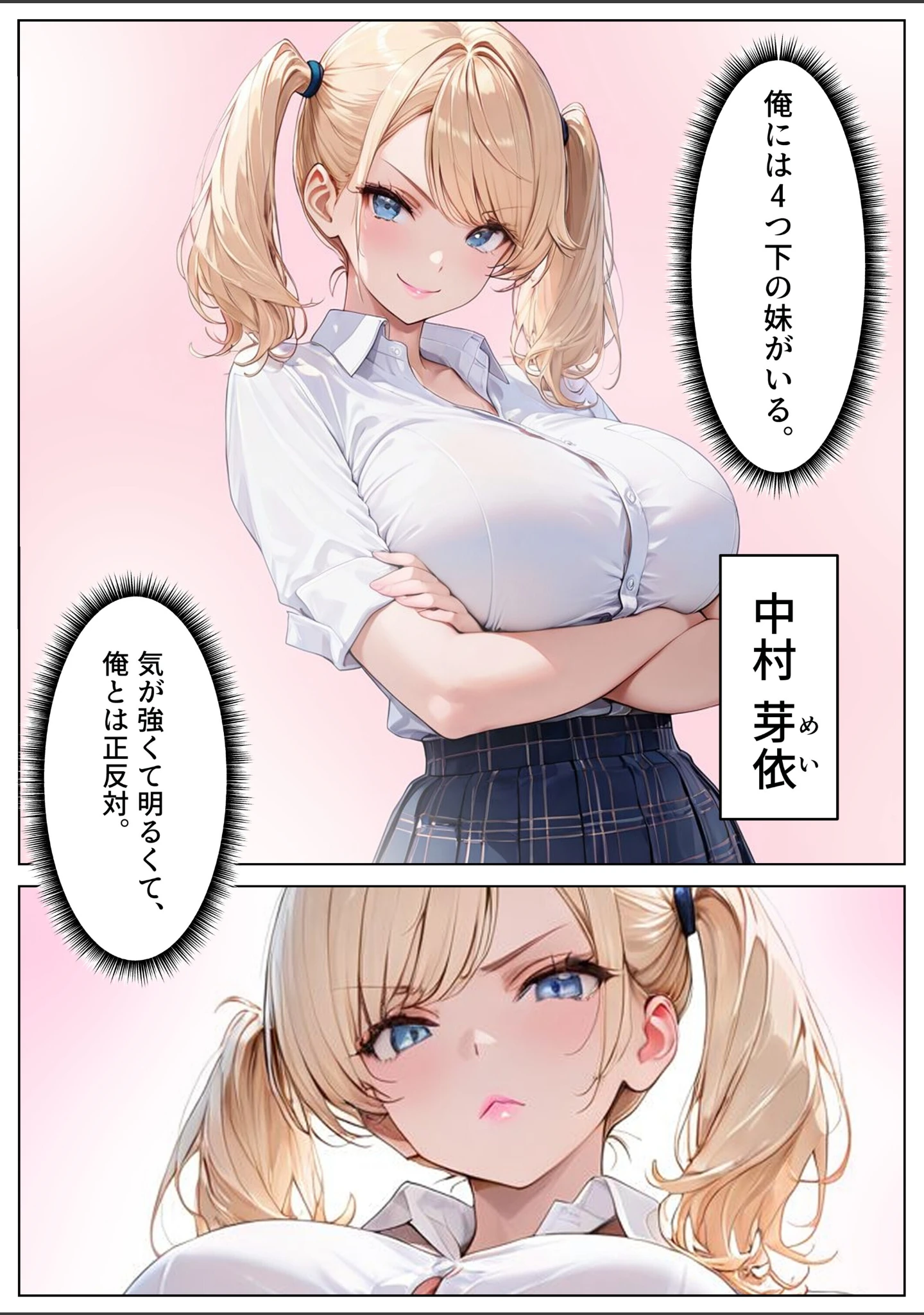 「彼氏持ちのギャル妹を寝取り、中出ししまくった話【モザイク版】」（めろうたいむ） 試し読み 2ページ目