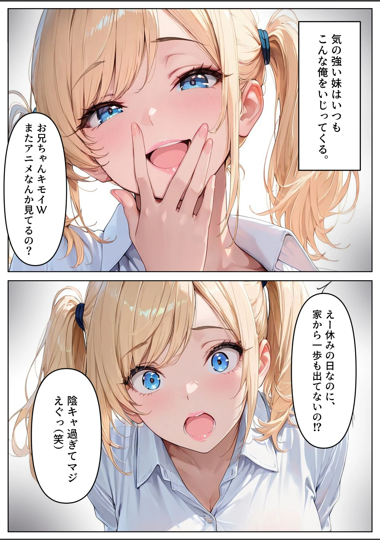 「彼氏持ちのギャル妹を寝取り、中出ししまくった話【モザイク版】」（めろうたいむ） 試し読み 3ページ目