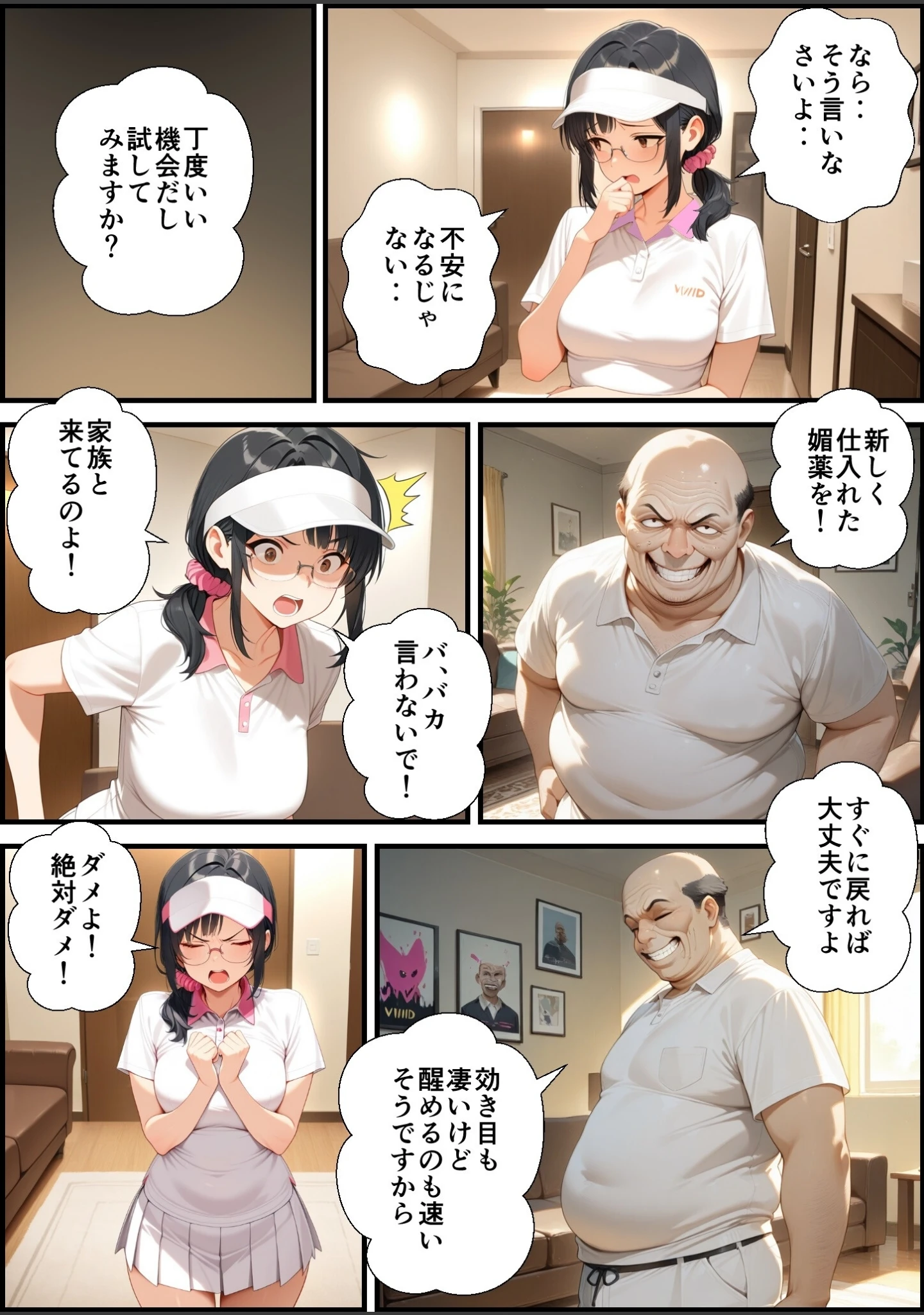 「妻が毒オジに三たび媚薬を盛られた件【モザイク版】」（鮫島猛） 試し読み 13ページ目