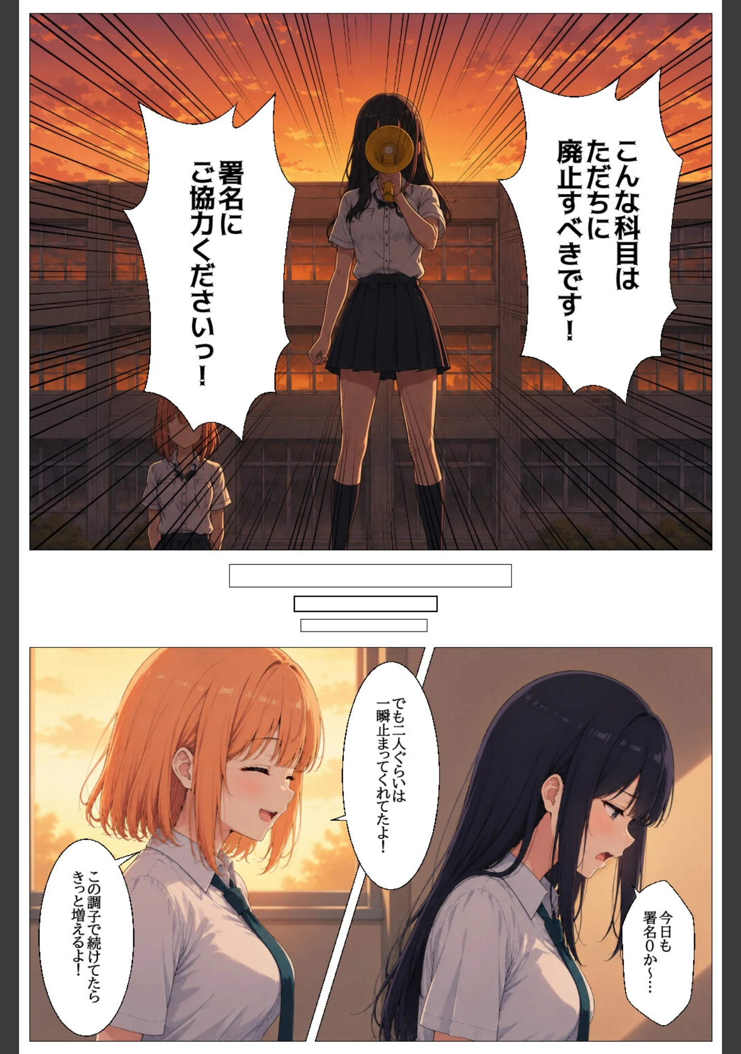 「子作り必須の異常な学園で反対派だった女子がメス堕ちする話【棒消し修正版】」（ヒロインファクトリー） 試し読み 3ページ目