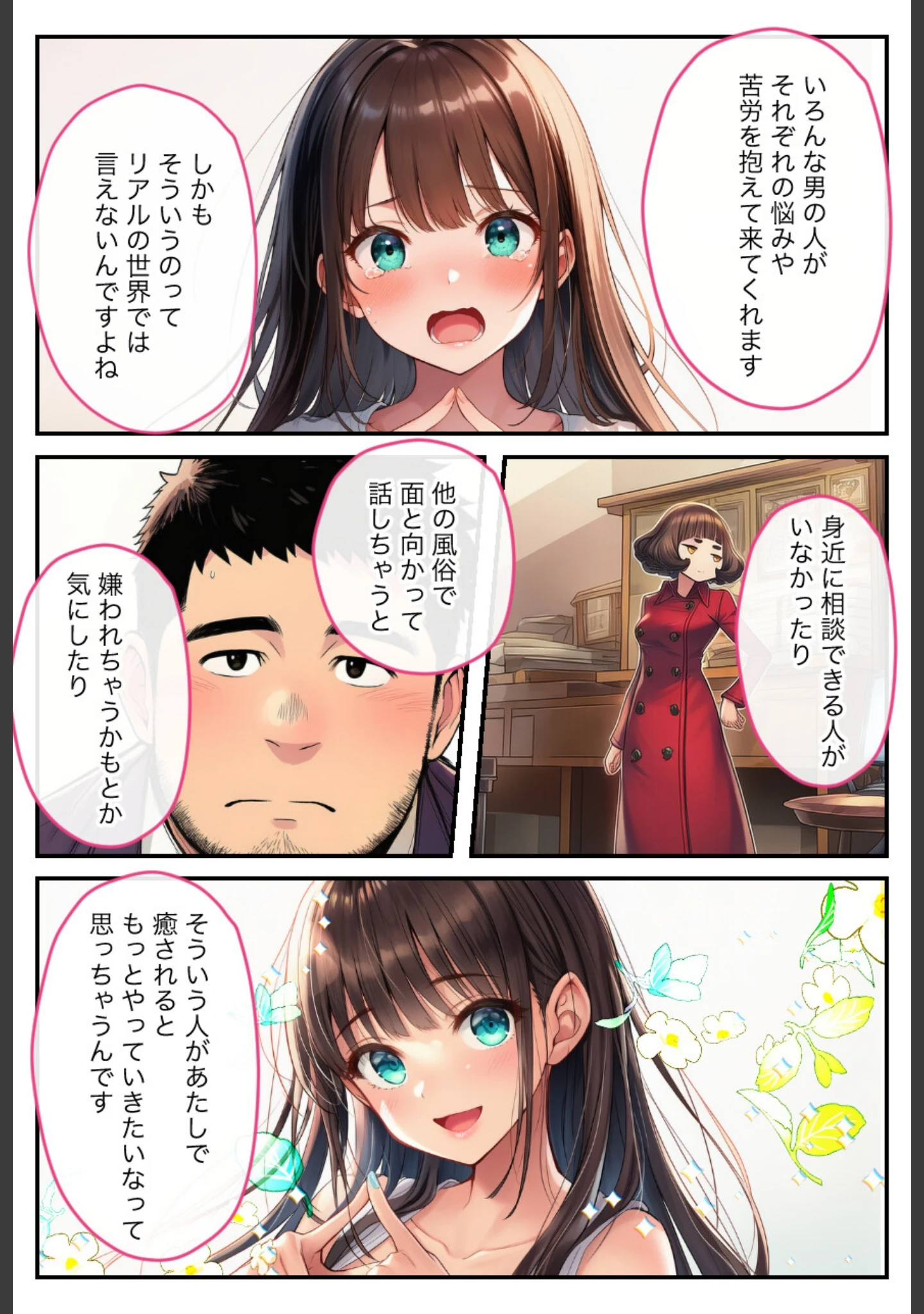 「アダルトライブチャットやったら人生変わった【モザイク版】」（絵師たか） 試し読み 14ページ目