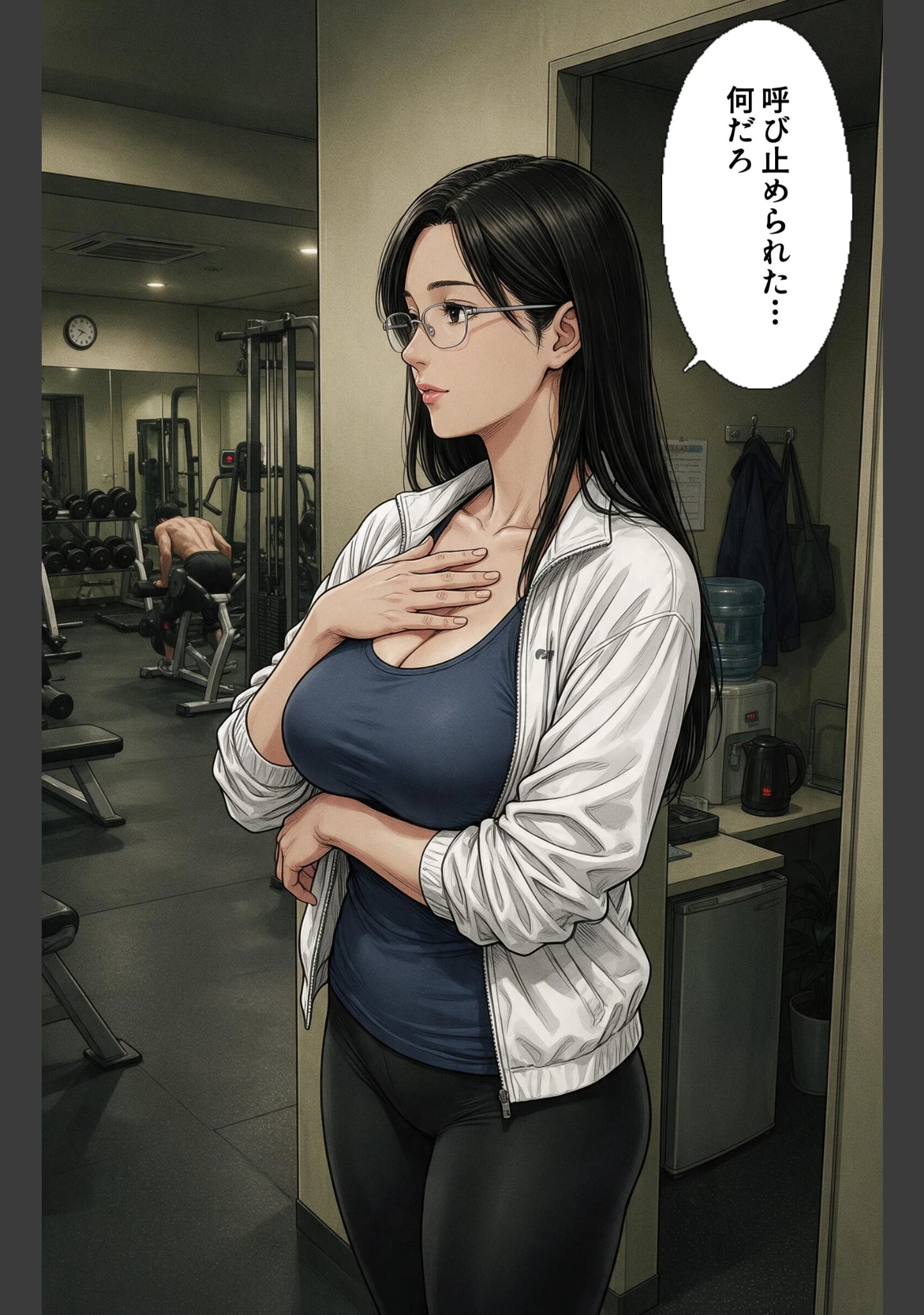 「無防備すぎる巨乳ジムのお姉さんに給湯室で呼び止められたら上に跨がられて搾られた話【モザイク版】（単話）」（神鳴もえぎ） 試し読み 7ページ目