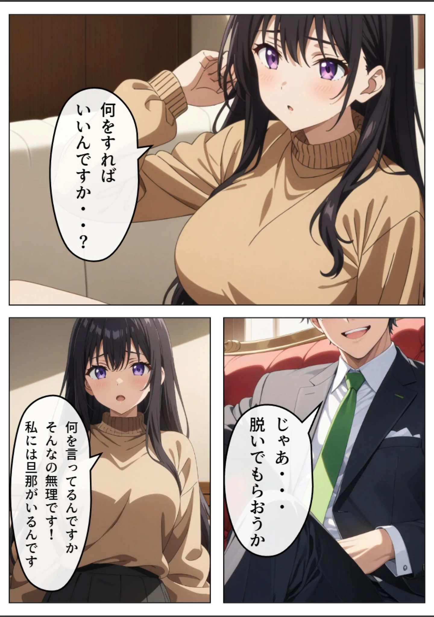 「旦那の借金返済のために…【白抜き修正版】」（憧れ委員会） 試し読み 10ページ目